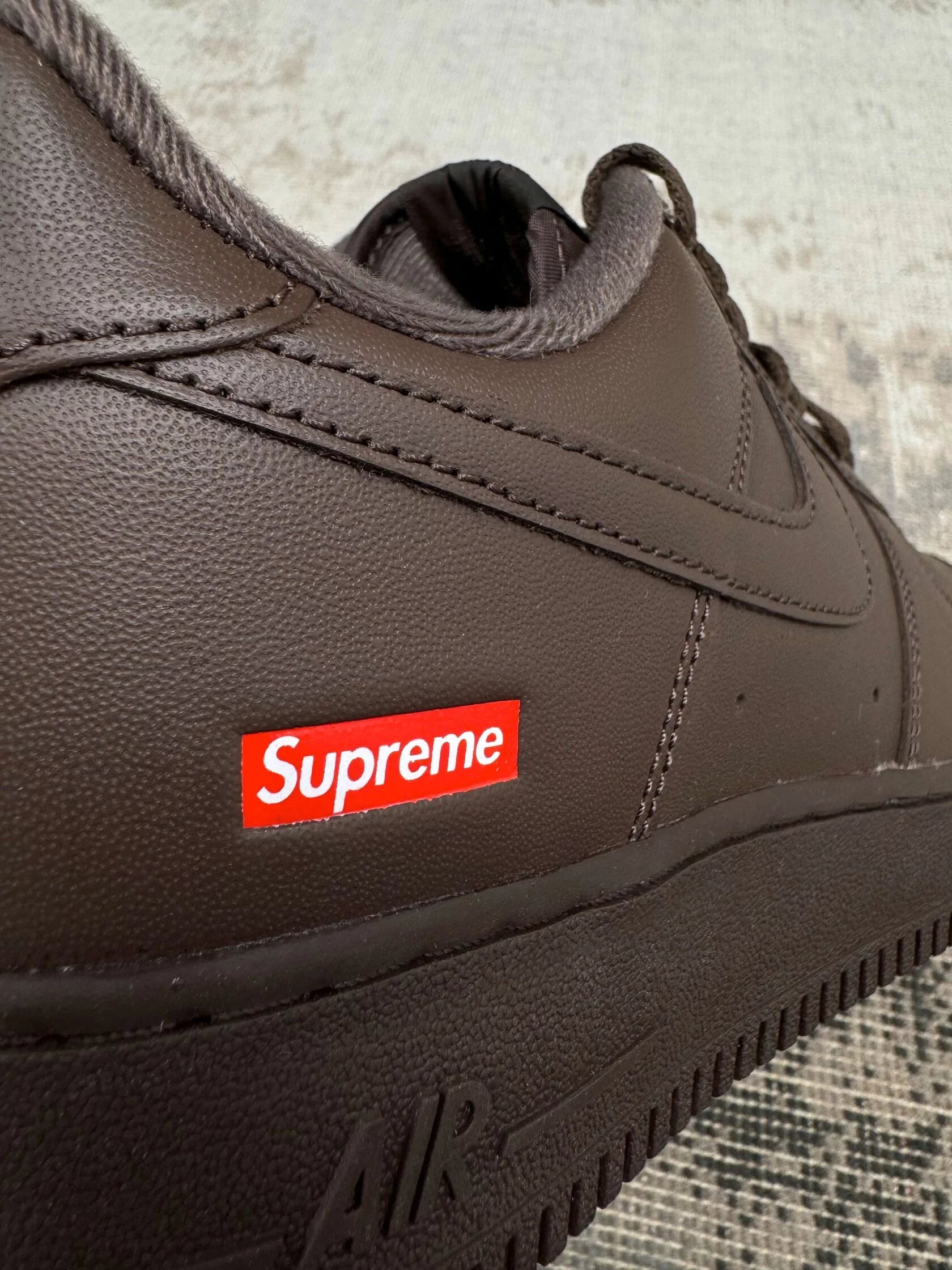 Nike Supreme x Air Force 1 Low 'Box Logo' - Brown (Unused) Nike