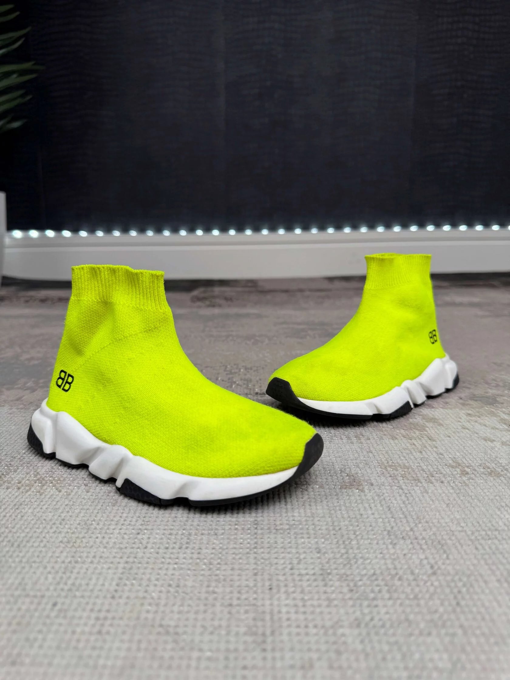 KIDS - Balenciaga Speed Trainers - Yellow Balenciaga