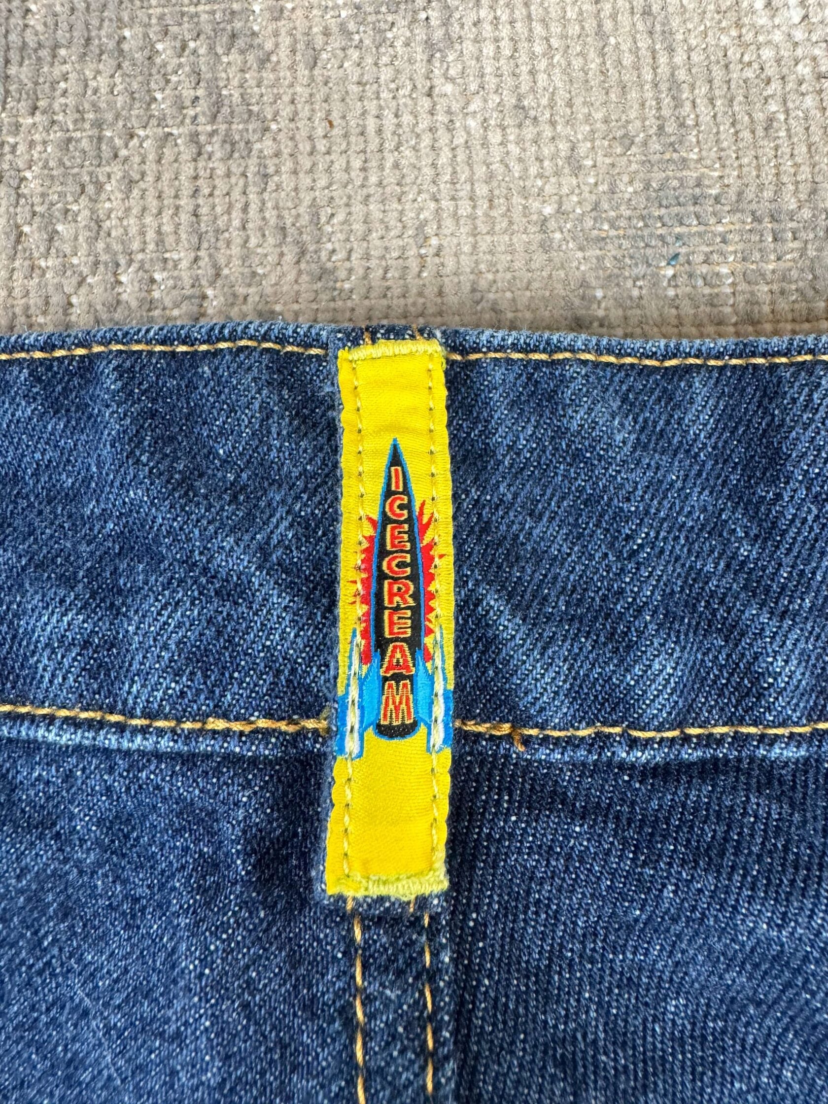 Billionaires Boys Club Ice Cream Running Dog Jeans - Indigo Denim (Unused) Billionaires Boys Club