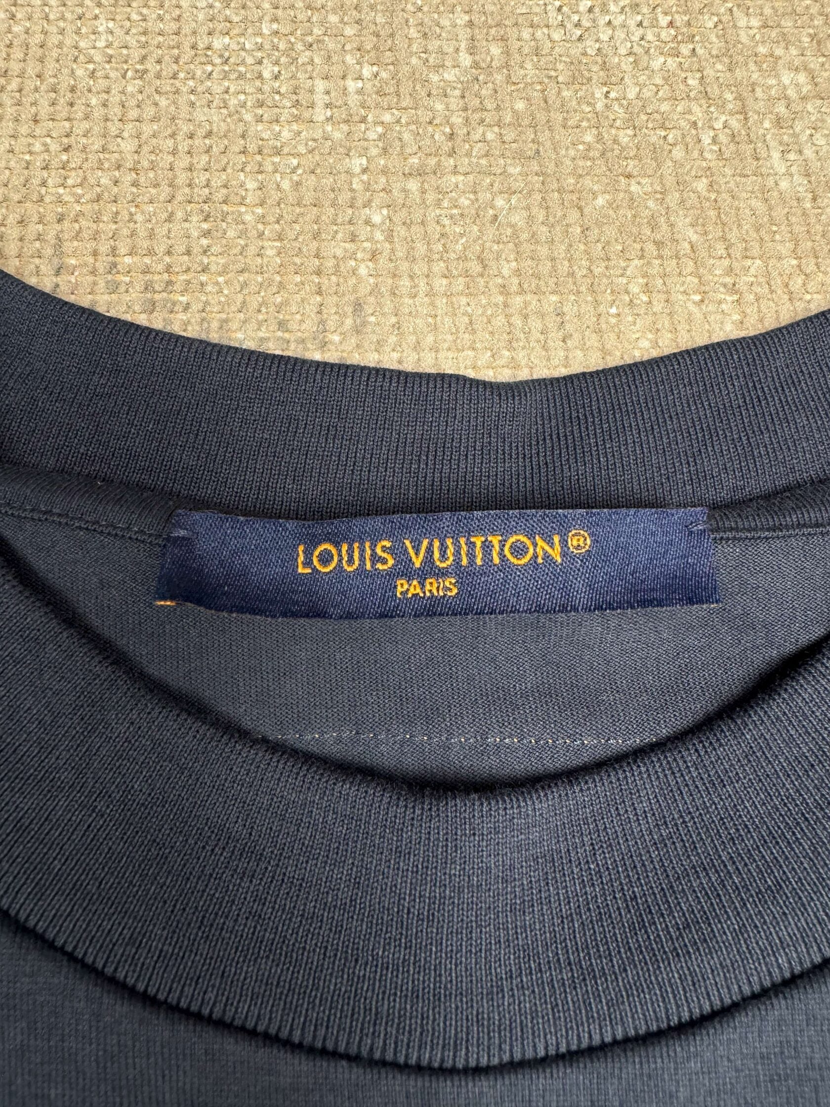 Louis Vuitton Embossed T-Shirt - Navy Louis Vuitton