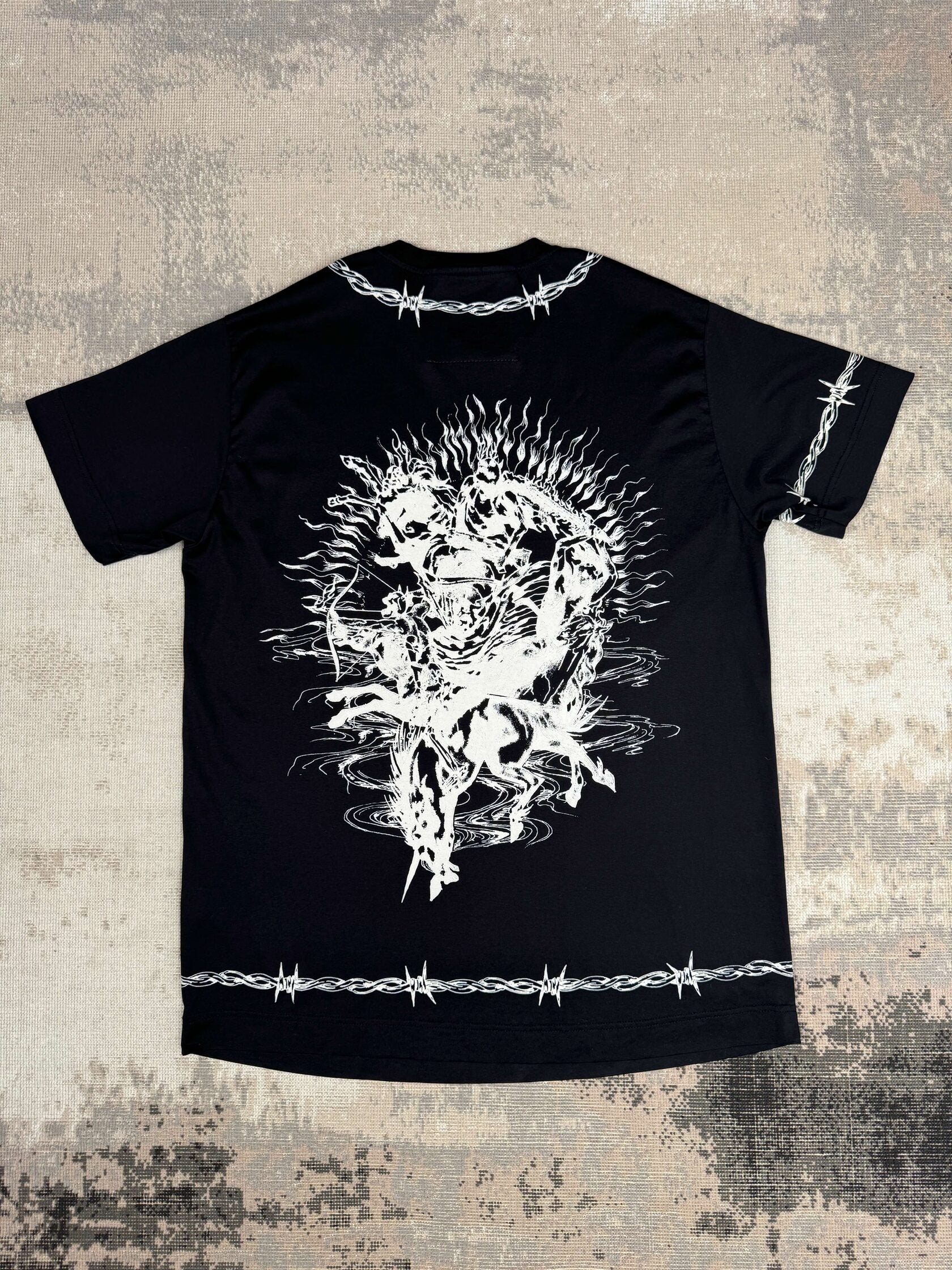 Givenchy Oversized Gothic Print T-Shirt - Black (Unused) Givenchy