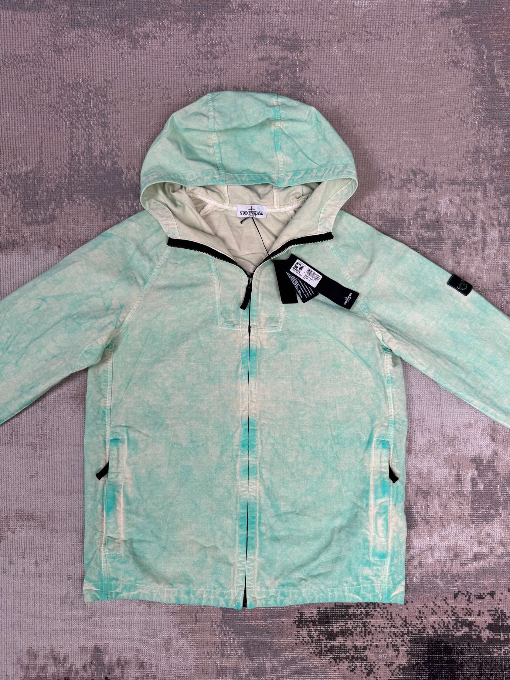 JUNIOR - Stone Island Dust Effect Jacket - Light Green (Unused) Stone Island