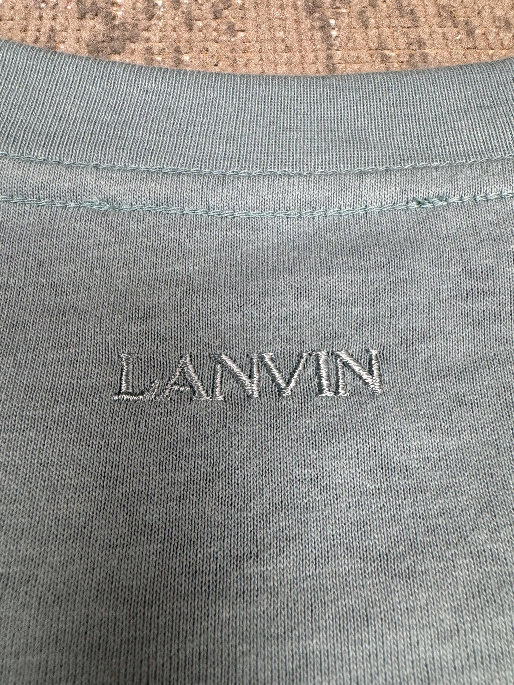 Lanvin Curb Lace Oversized T-Shirt - Blue Lanvin
