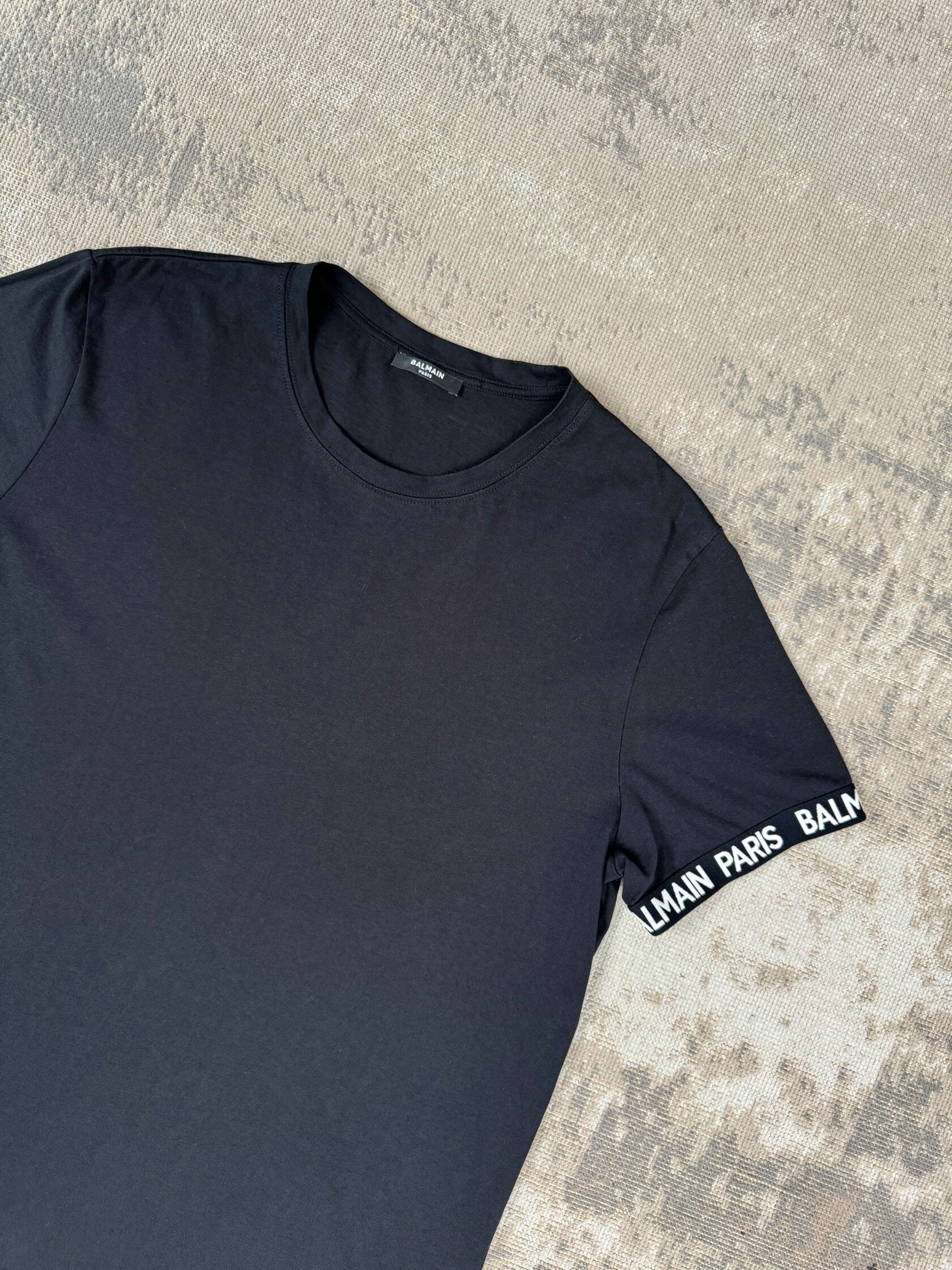 Balmain Tape Sleeve Trim Shirt - Black Balmain