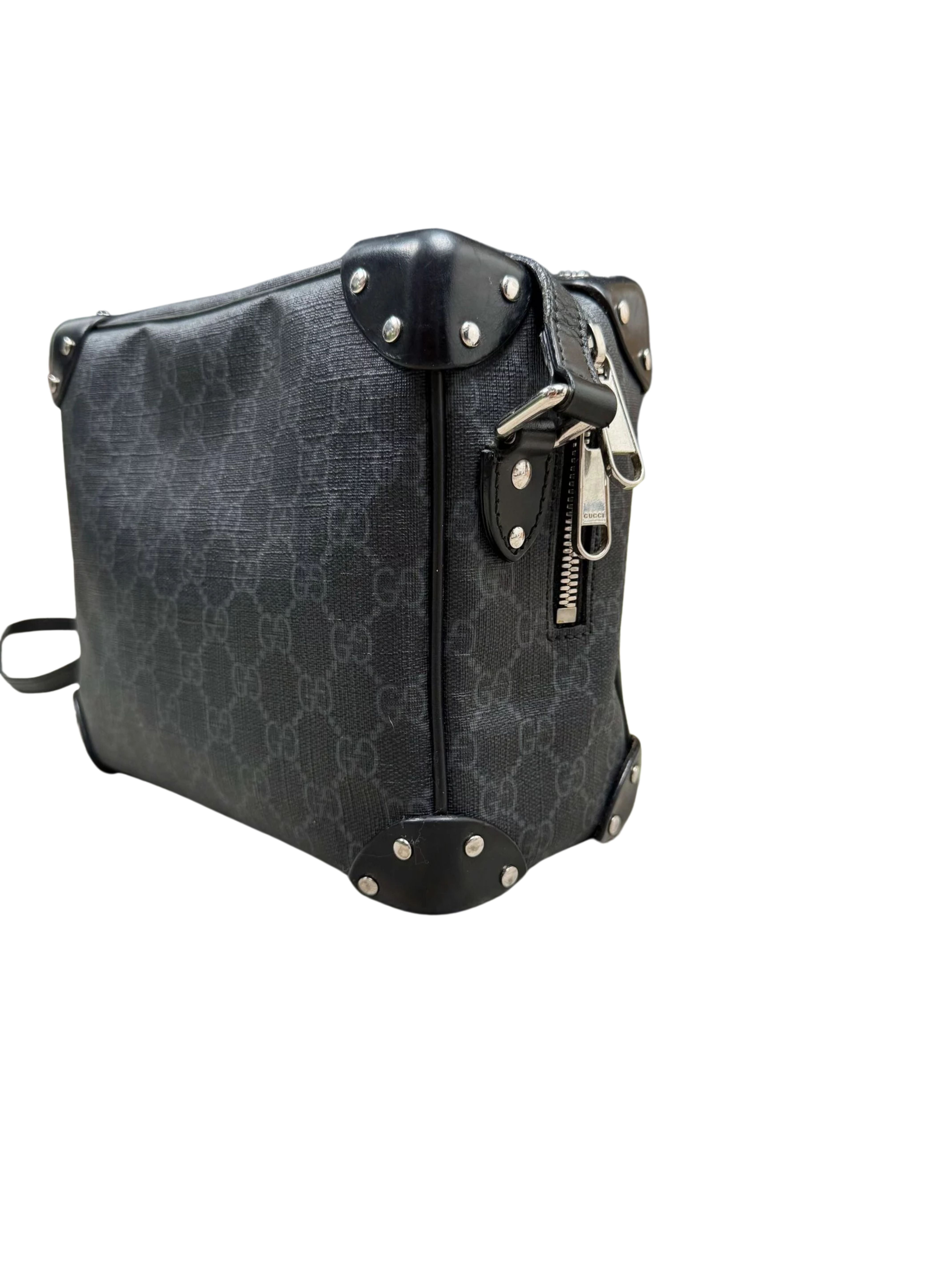 Gucci GG Supreme Soft Trunk Bag - Black