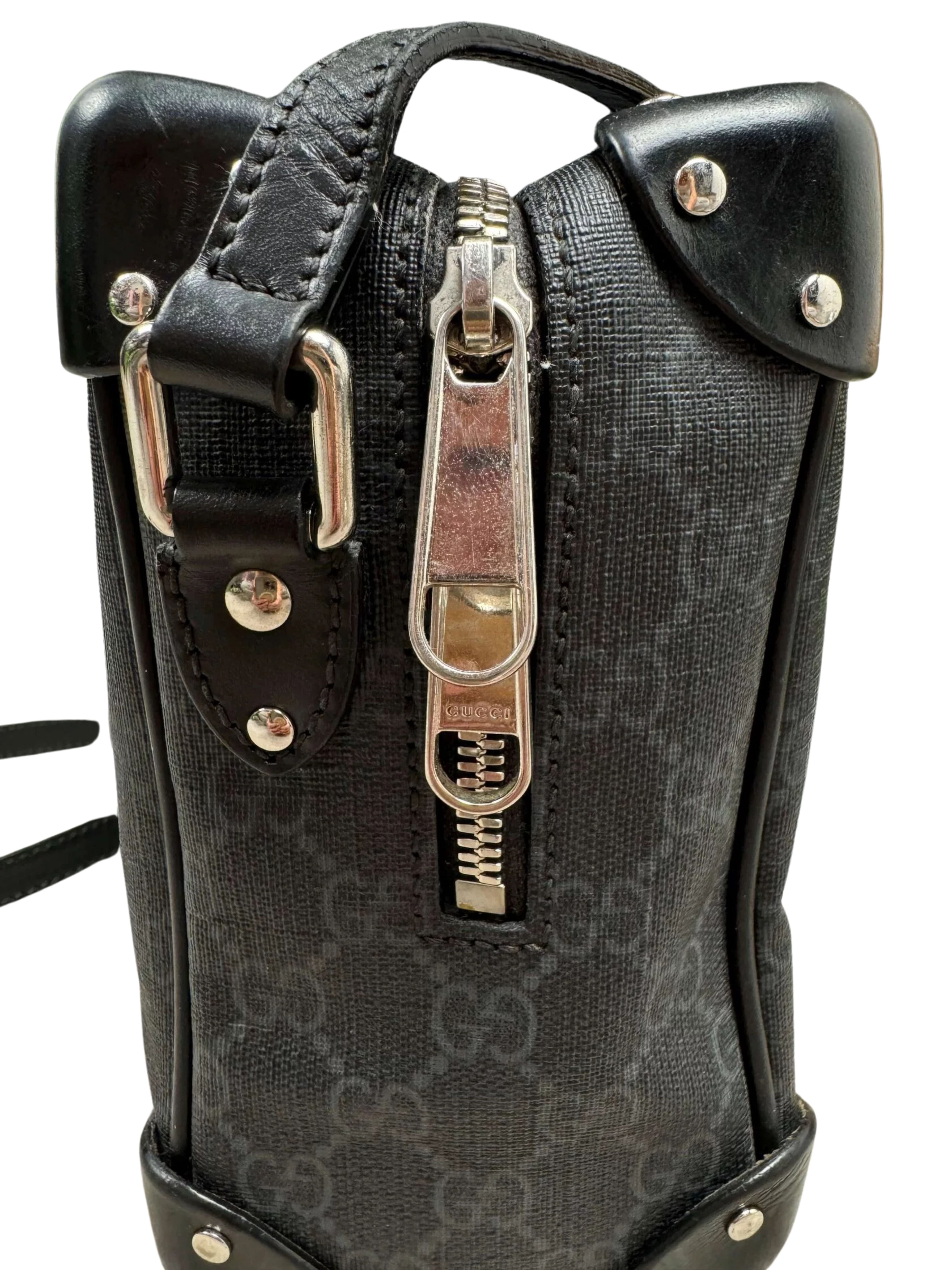 Gucci GG Supreme Soft Trunk Bag - Black