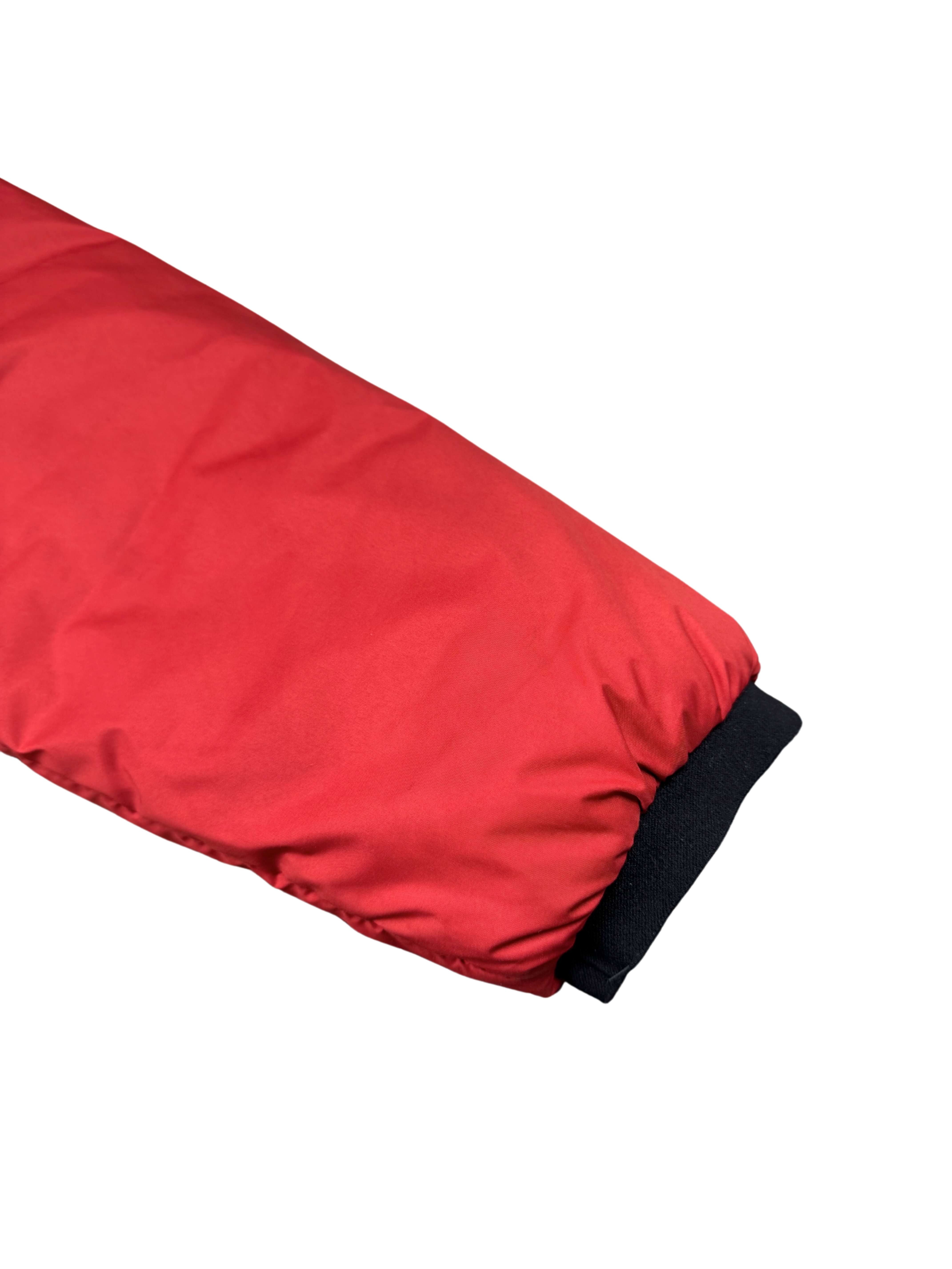 Prada Polyester Lightweight Padded Down Jacket - Red