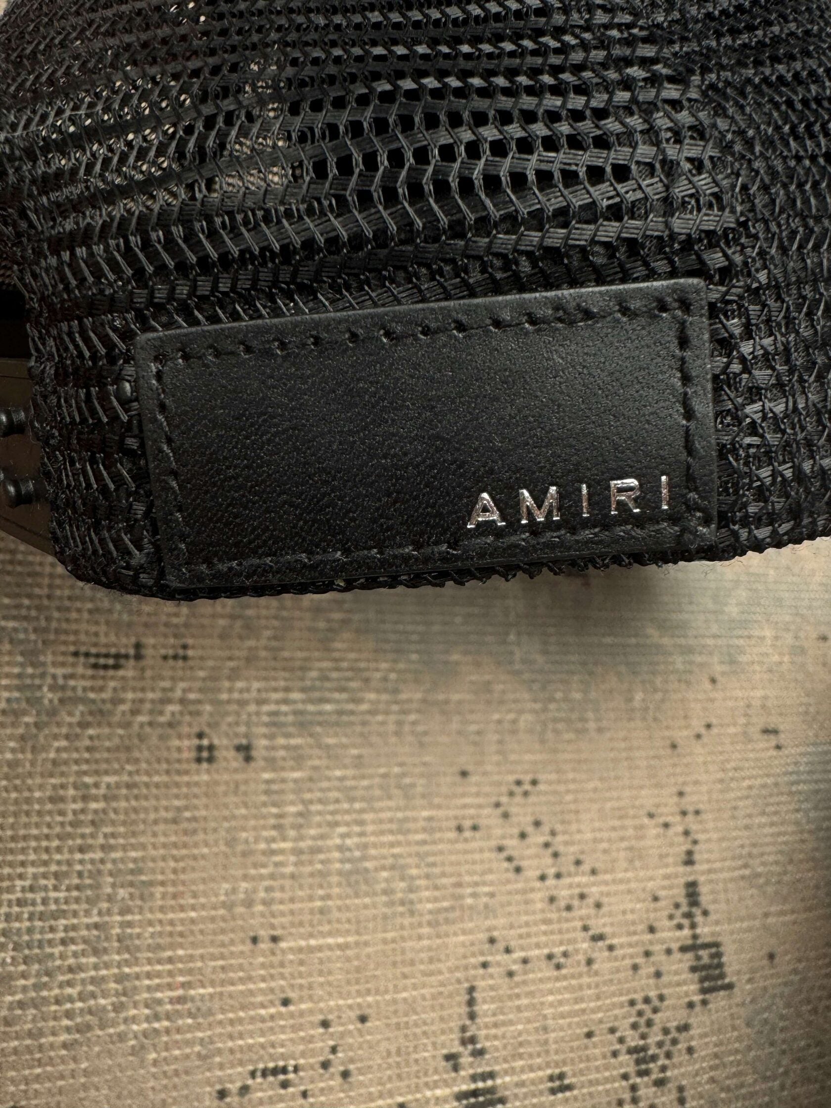 Amiri Logo Trucker Hat - Black Amiri