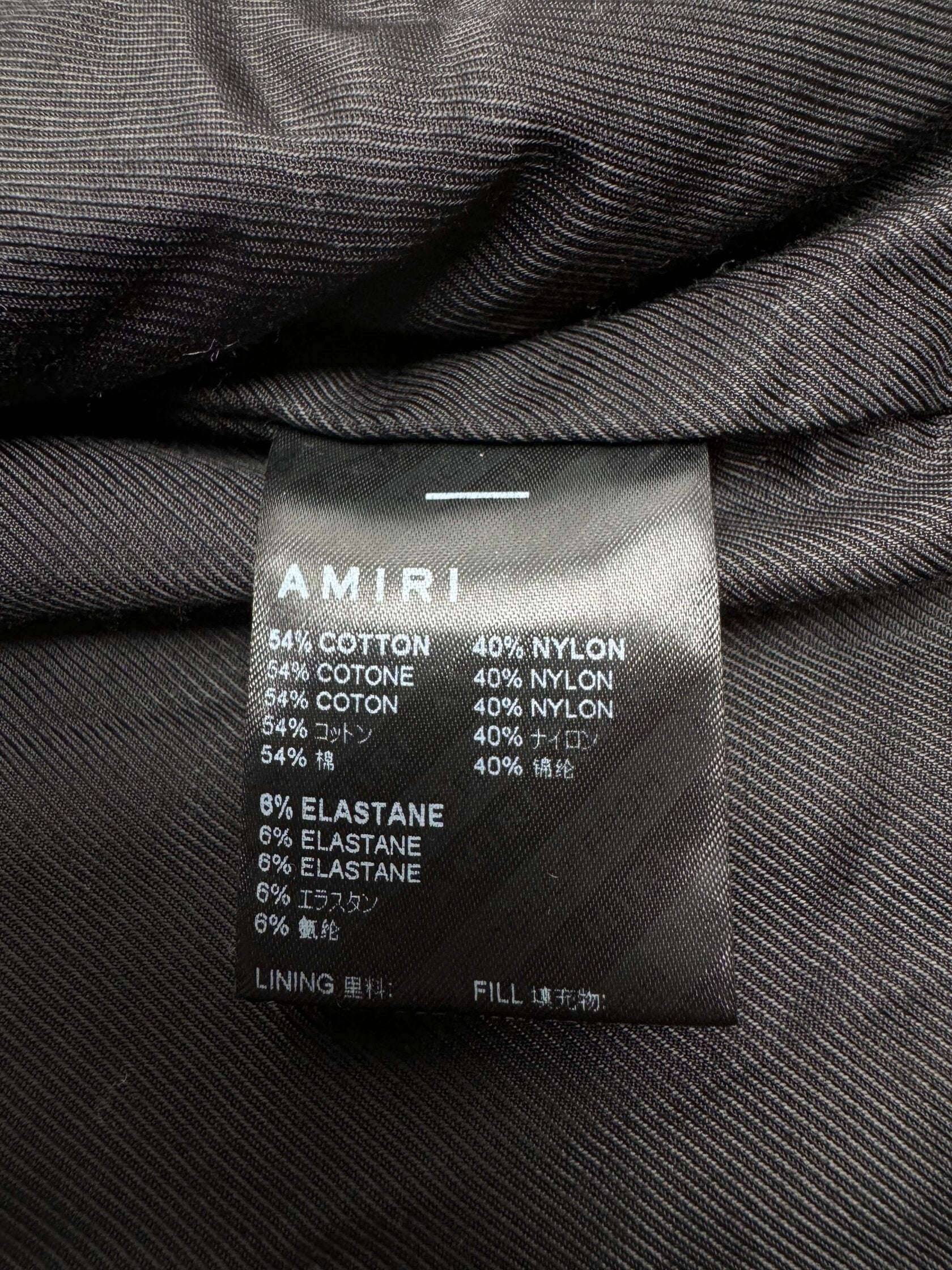 Amiri Appliqué Logo Bomber Jacket - Black Amiri