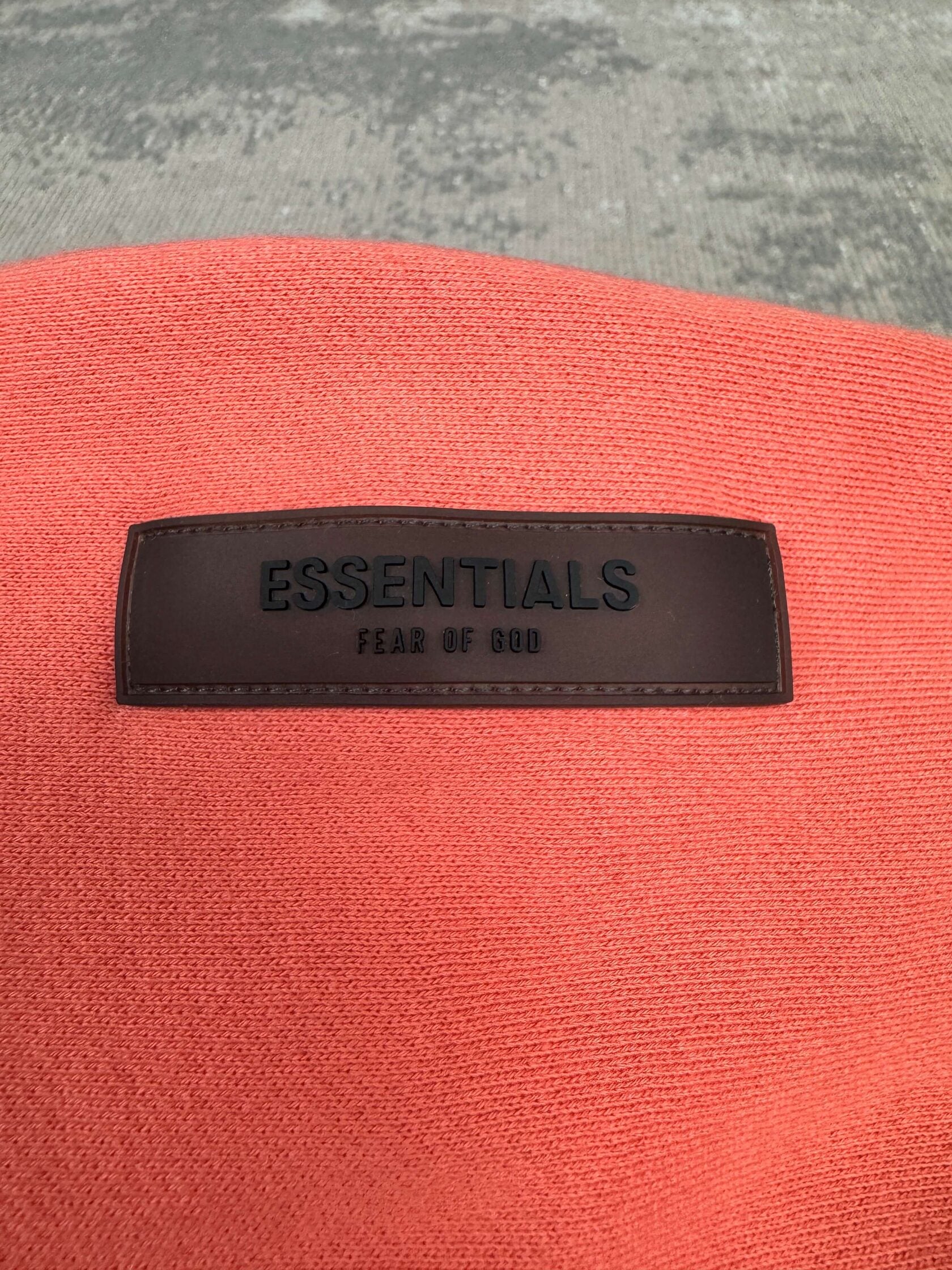 Essentials Fear of God Relaxed Hoodie - Coral Fear of God
