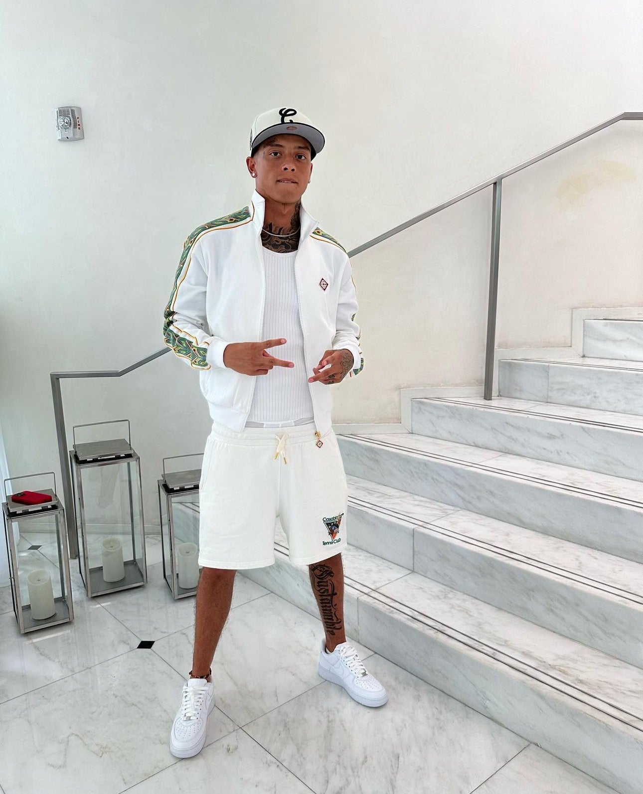 Casablanca Futuro Laurel Track Jacket - White Casablanca