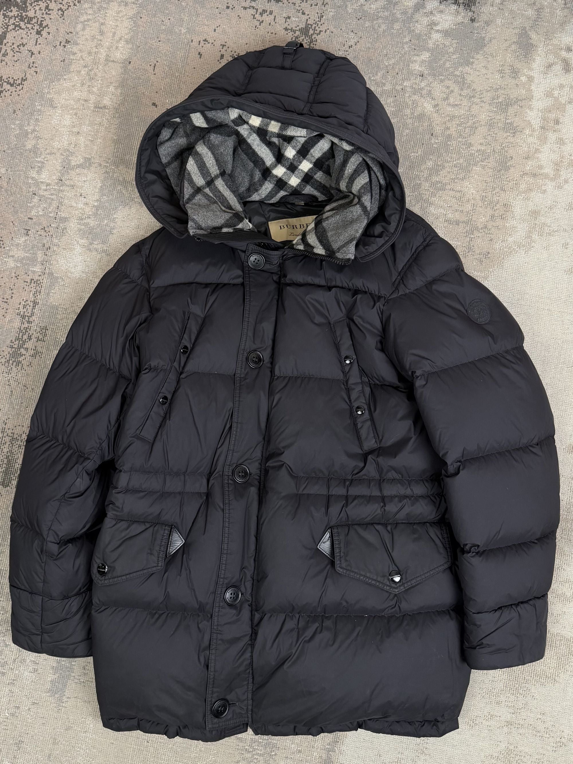 Burberry Hooded Puffer Jacket - Black Burberry