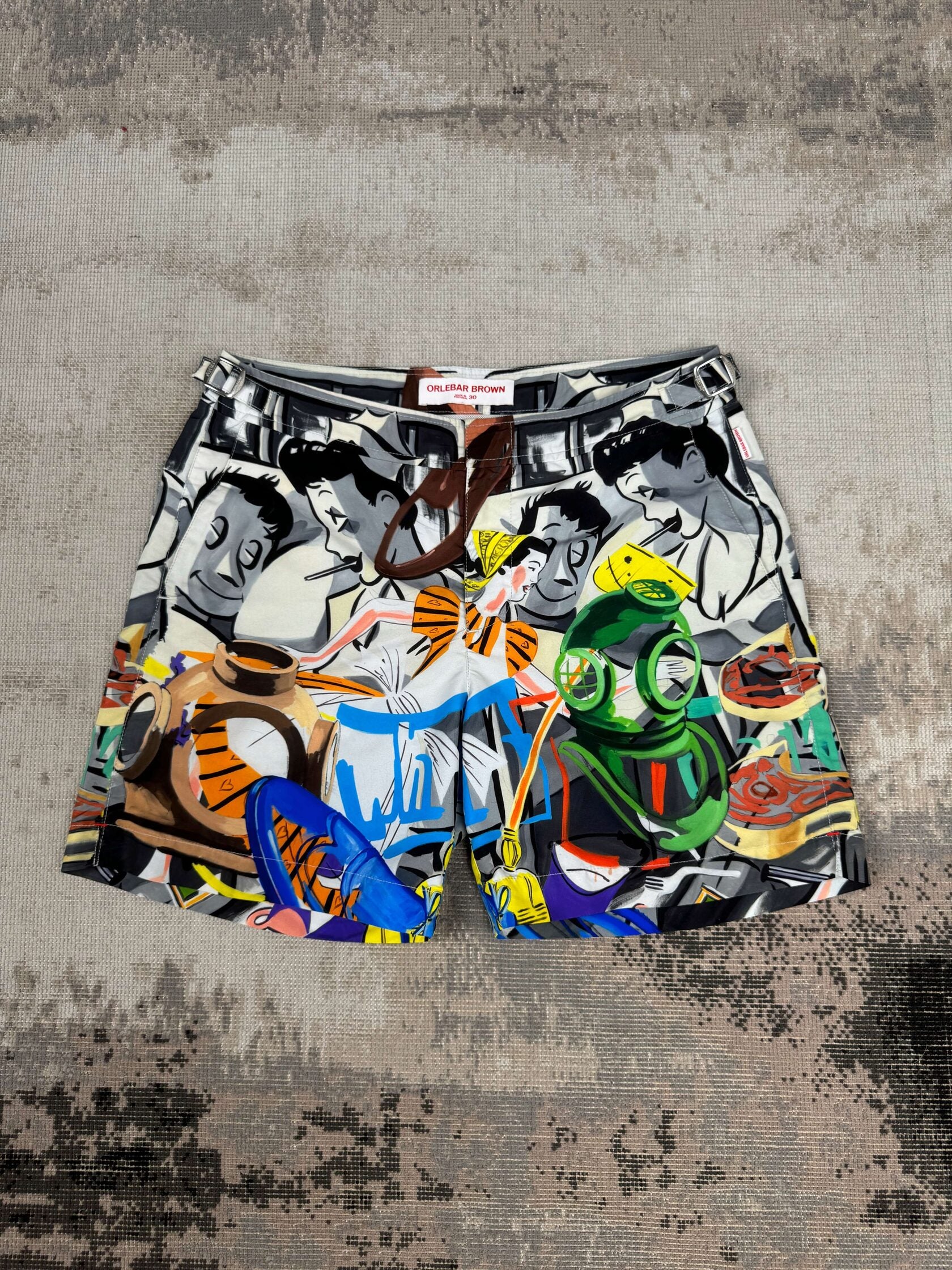 Orlebar Brown x David Salle Bulldog Swim Shorts Orlebar Brown