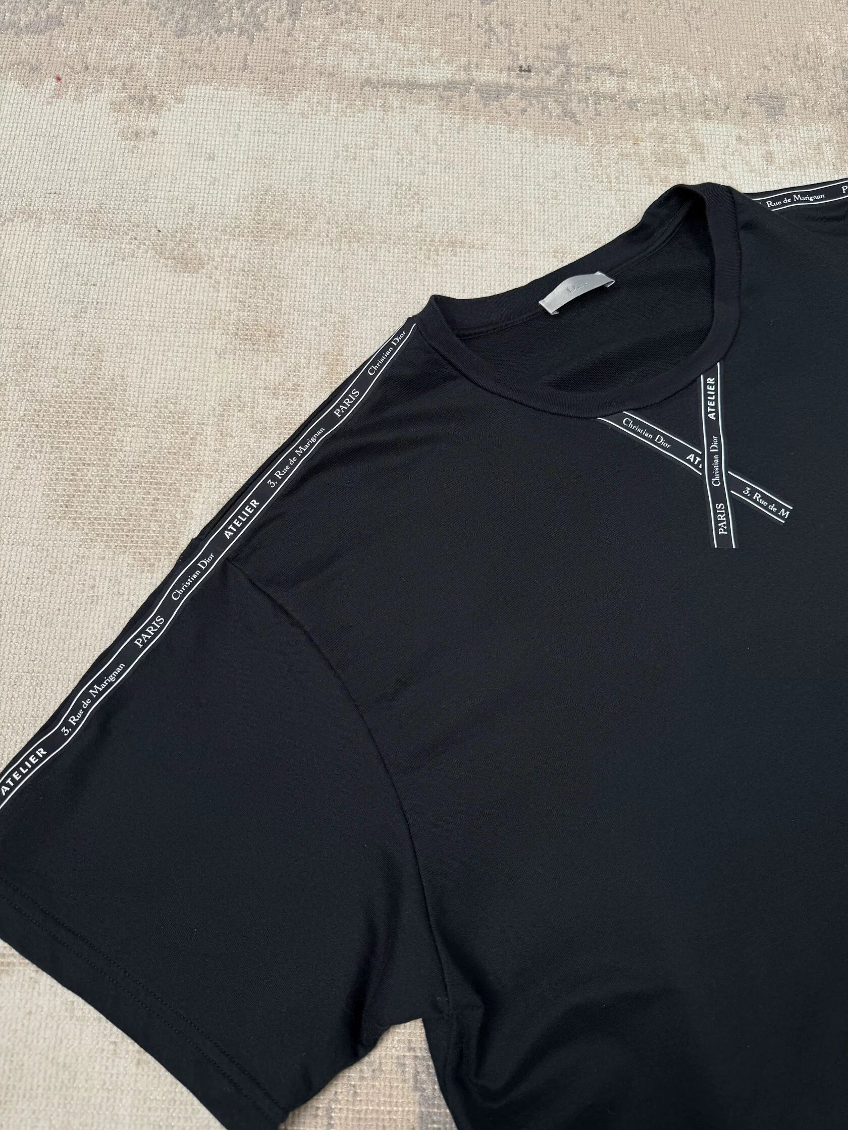 Dior Atelier Stripe T-Shirt - Black Dior