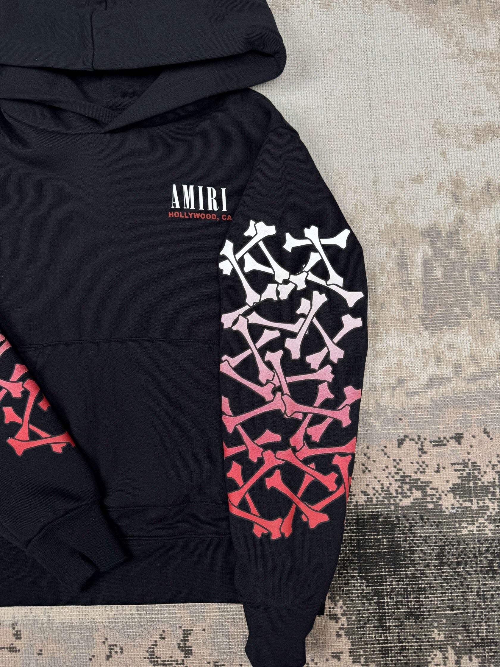 KIDS - Amiri Bones Logo Printed Hoodie - Black
