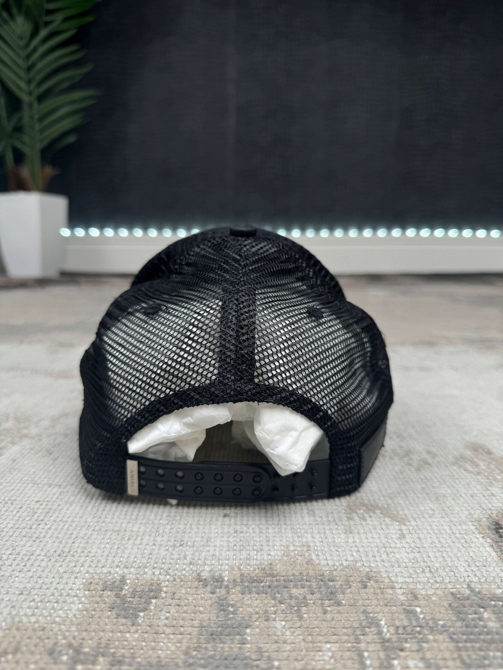 Amiri Logo Trucker Hat - Black Amiri