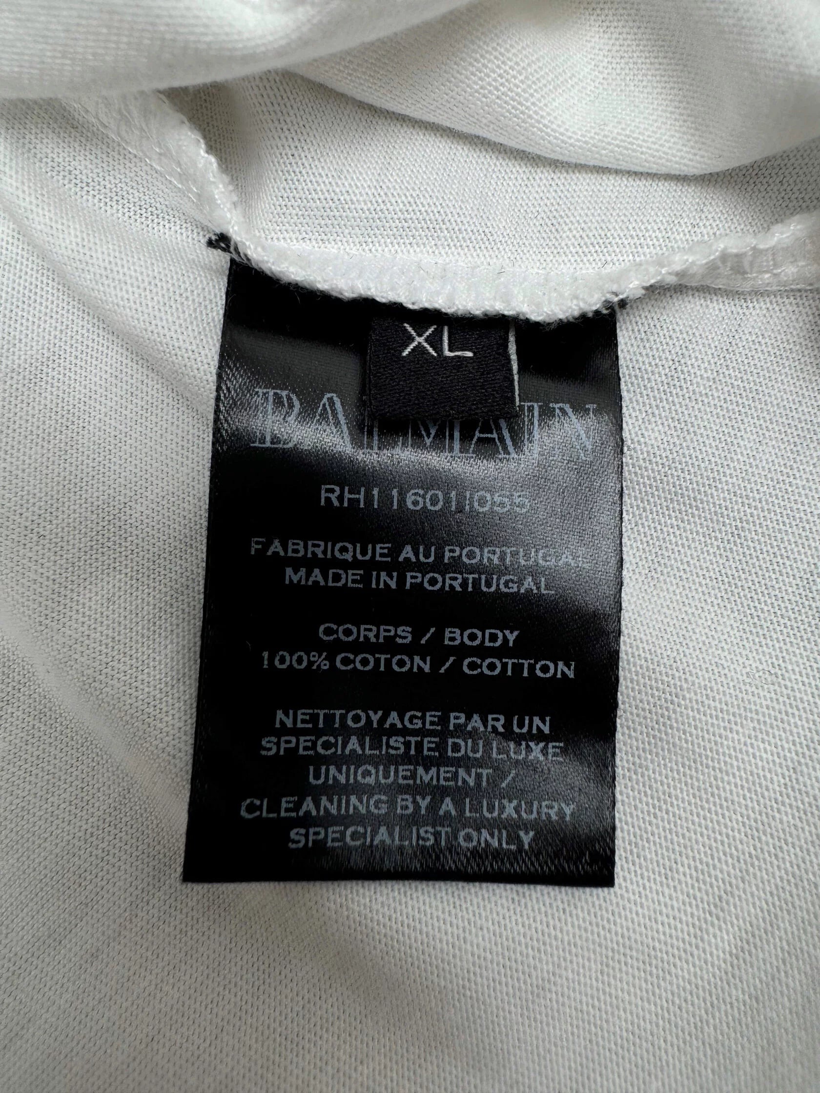 Balmain Holographic Iridescent T-Shirt - White Balmain