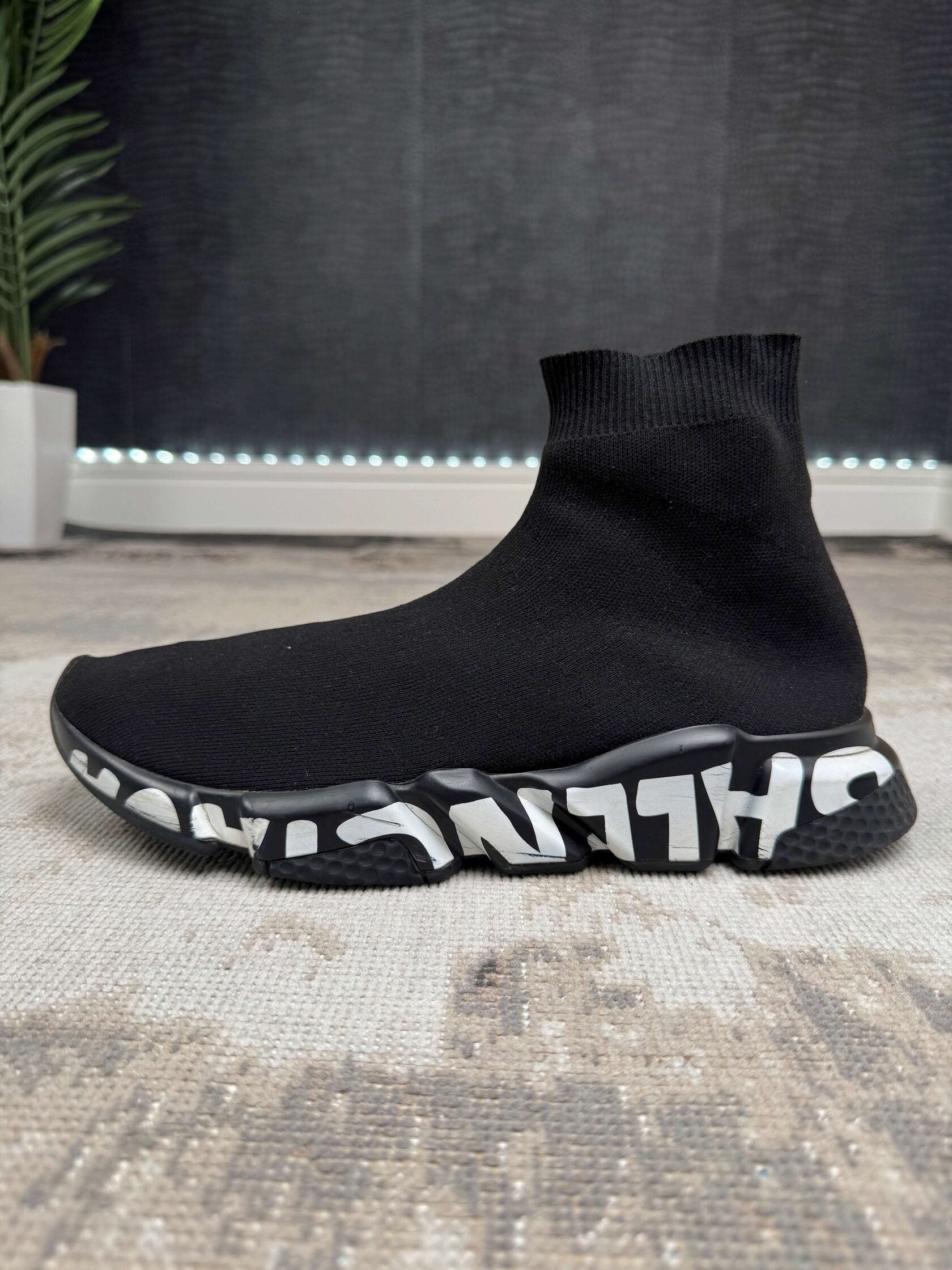 Balenciaga Graffiti Speed Trainer - Black Balenciaga