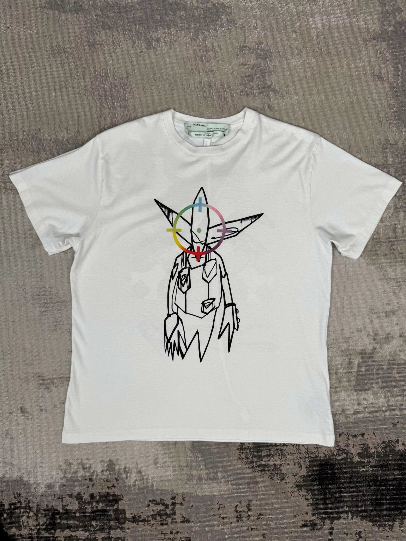 Off-White x Futura Oversized Fit Alien T-shirt - White Off-White