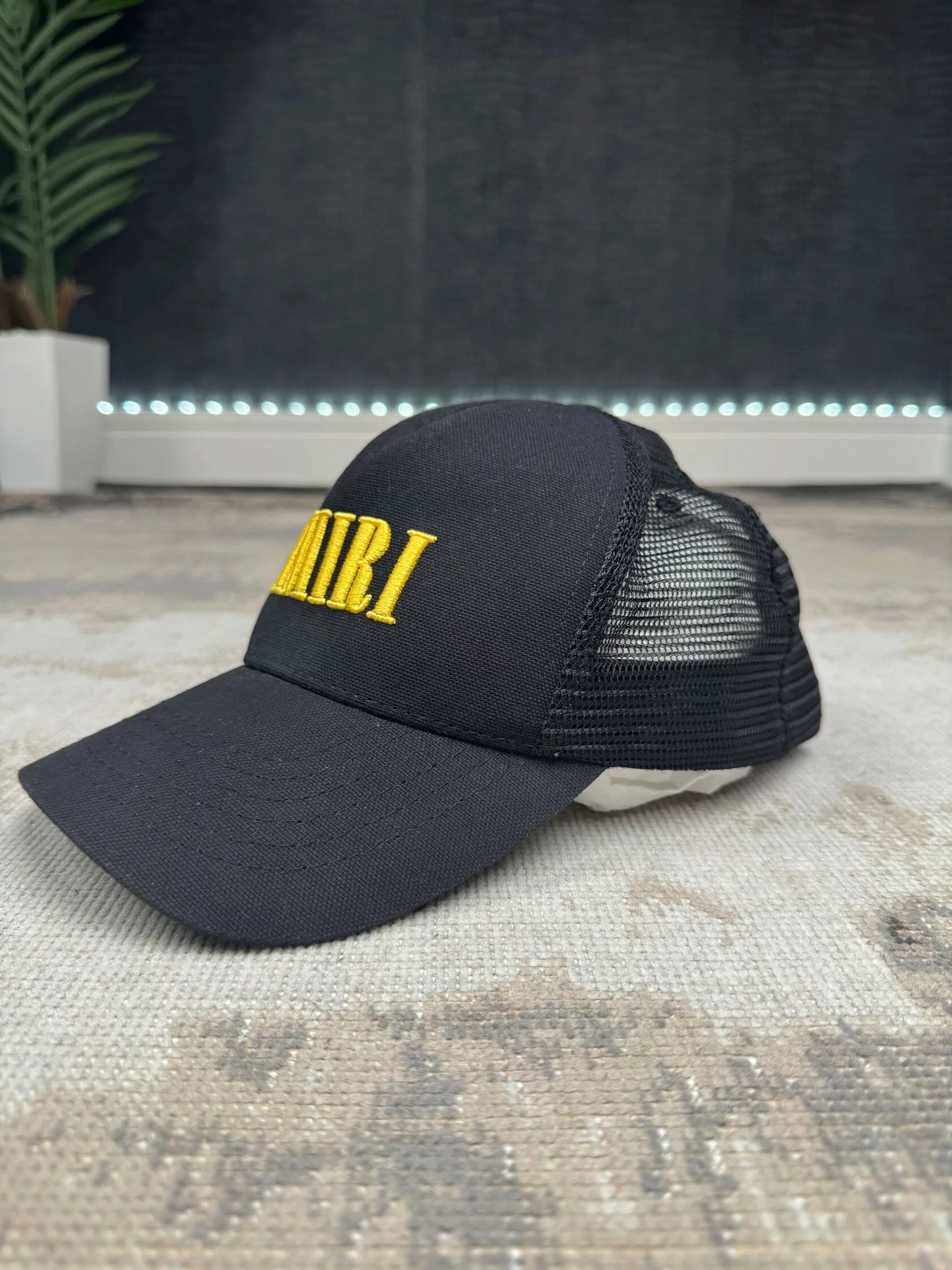 Amiri Logo Trucker Hat - Black Amiri