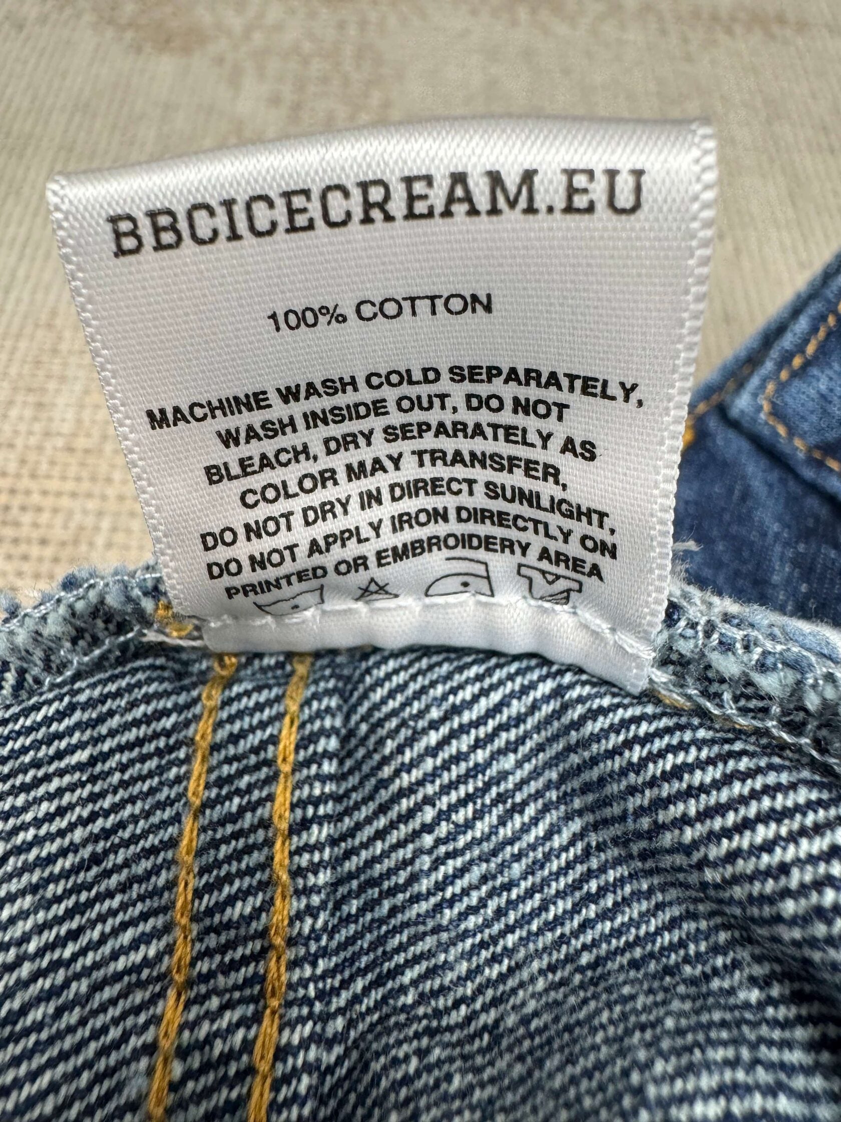 Billionaires Boys Club Ice Cream Running Dog Jeans - Indigo Denim (Unused) Billionaires Boys Club