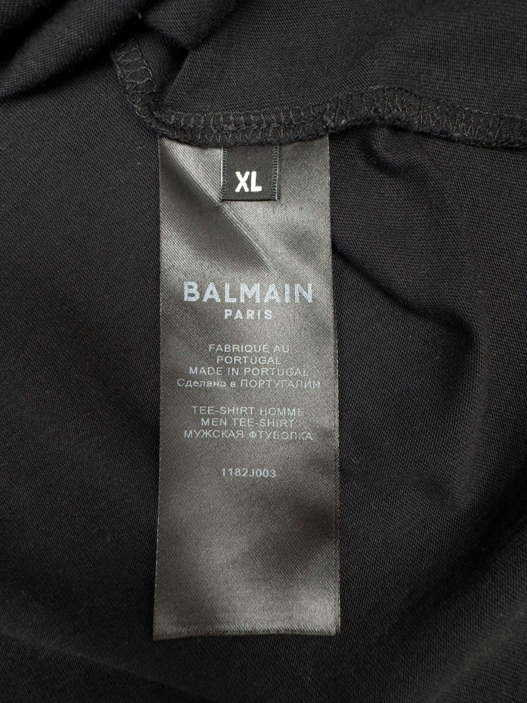 Balmain Tape Sleeve Trim Shirt - Black Balmain