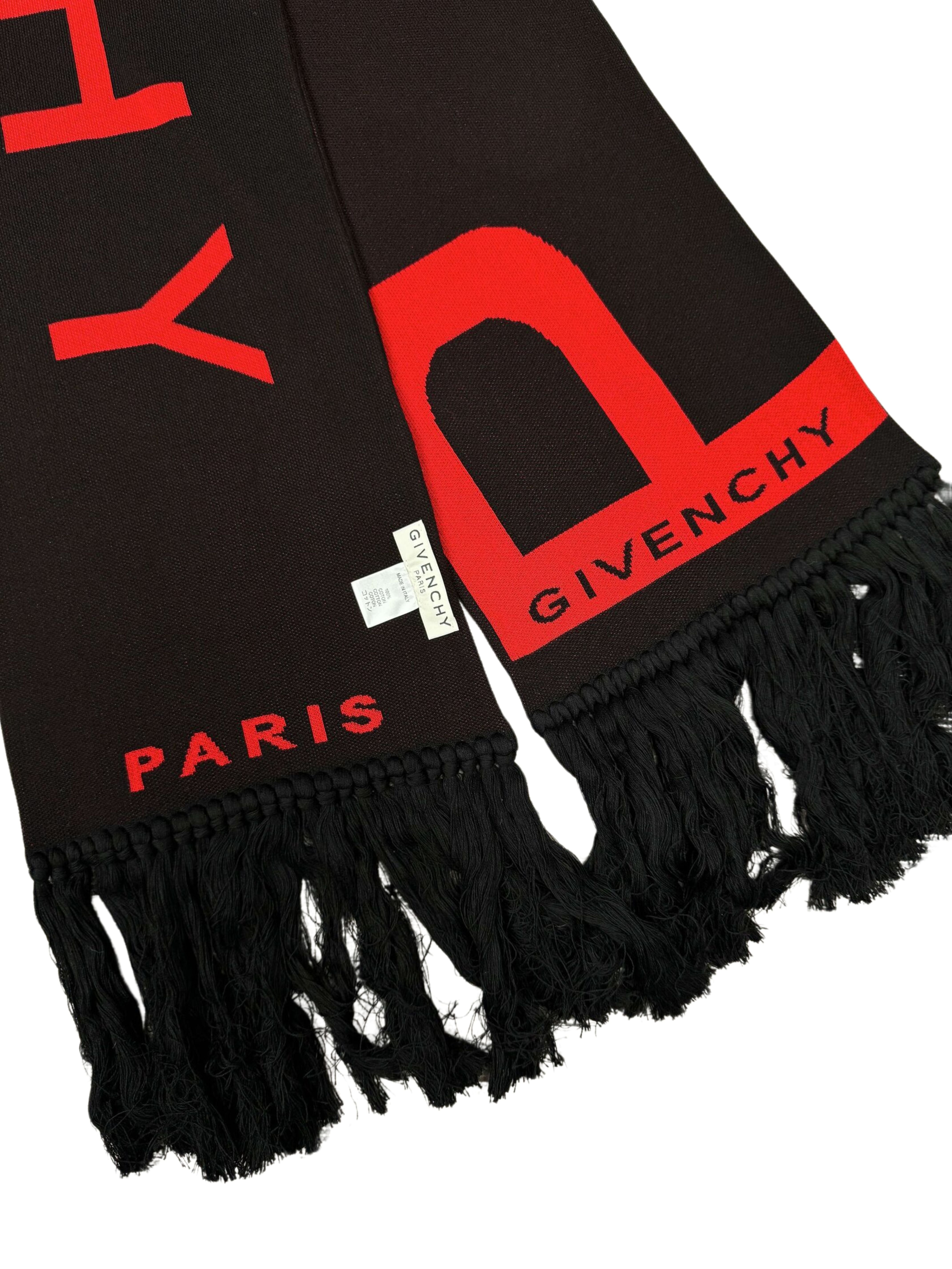 Givenchy Paris Logo Scarf - Black (Unused) Givenchy