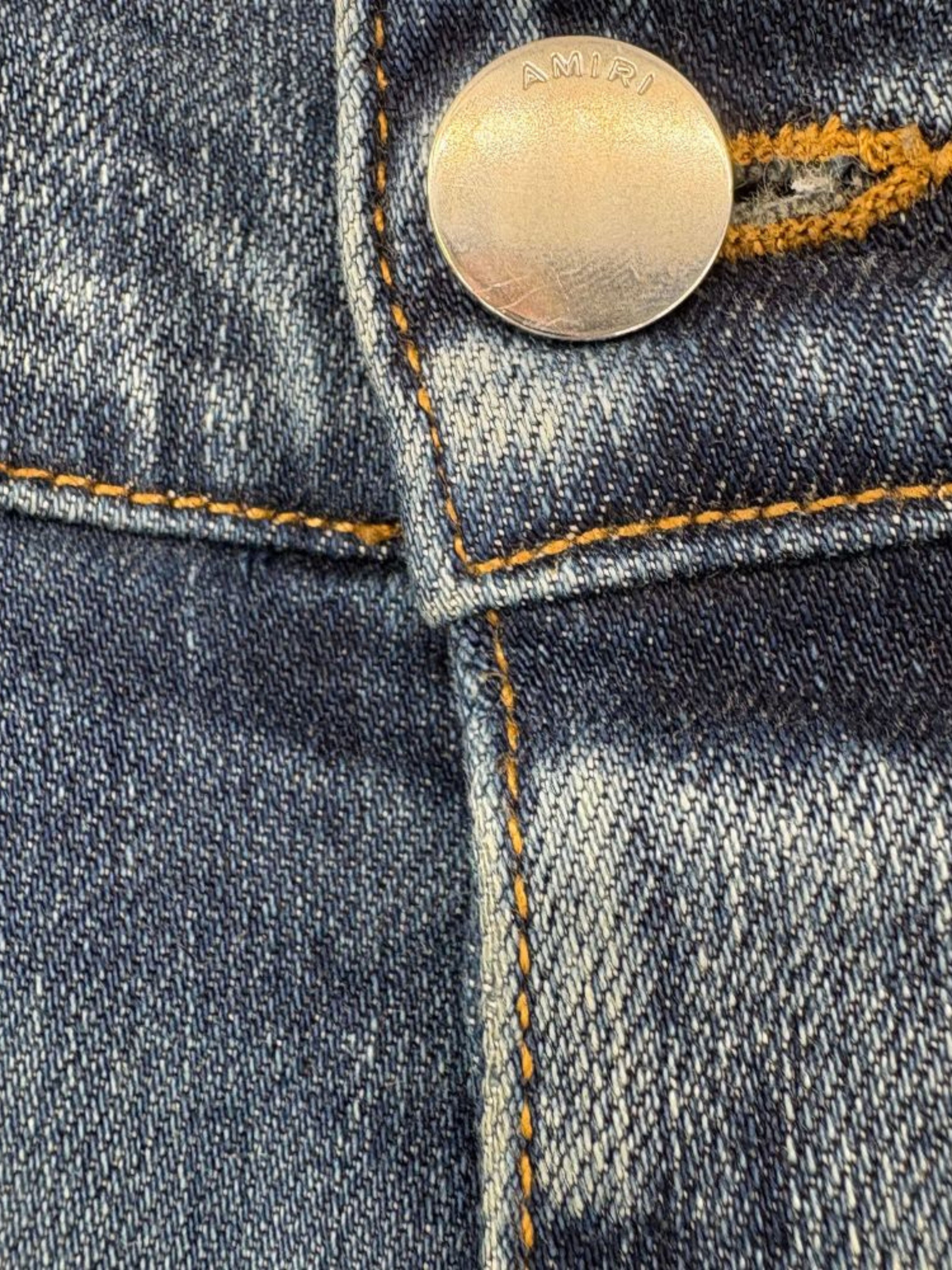 Amiri Distressed Jeans - Denim Blue