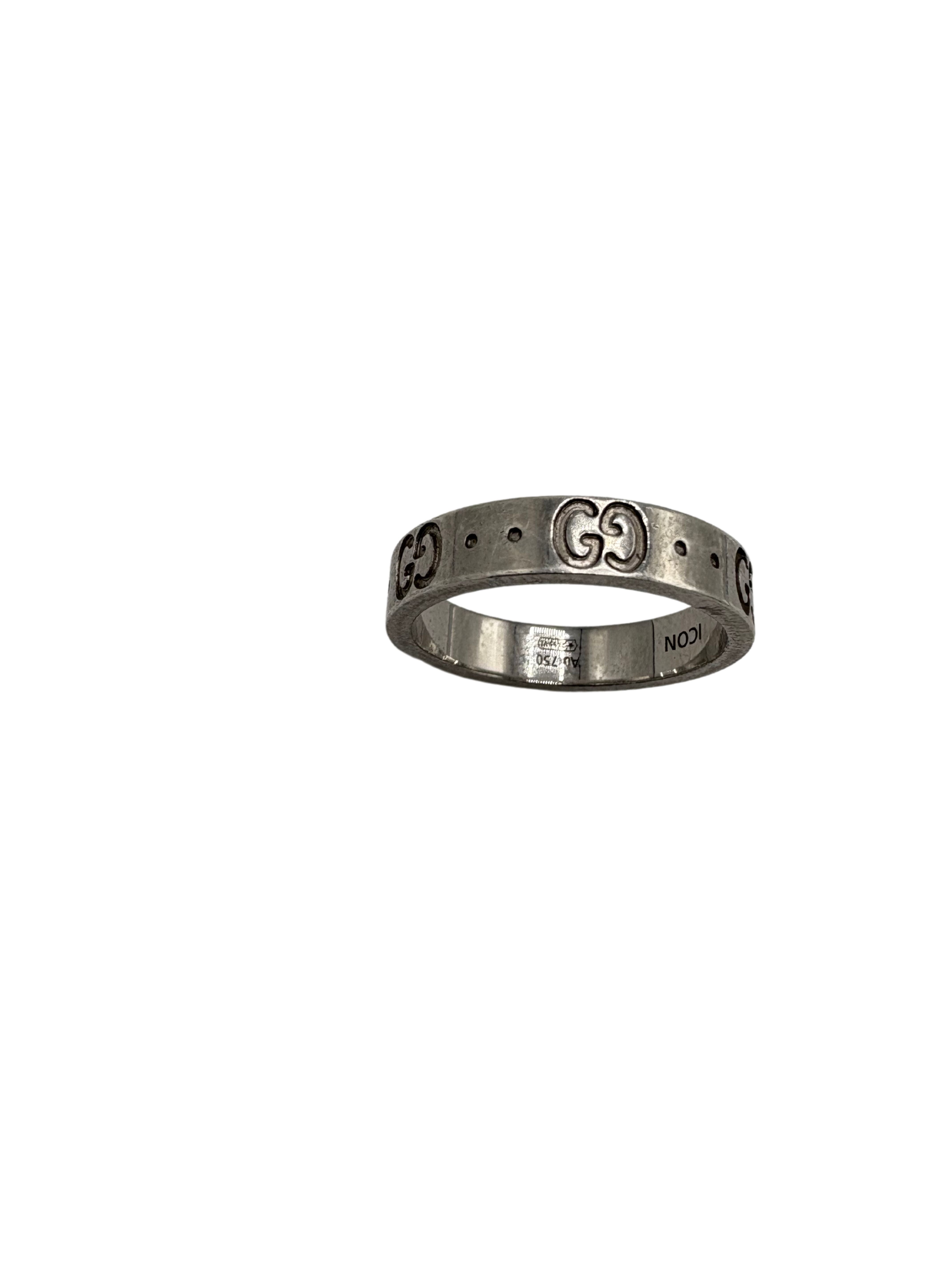 Gucci Icon Ring 18K White Gold (Au 750) Gucci