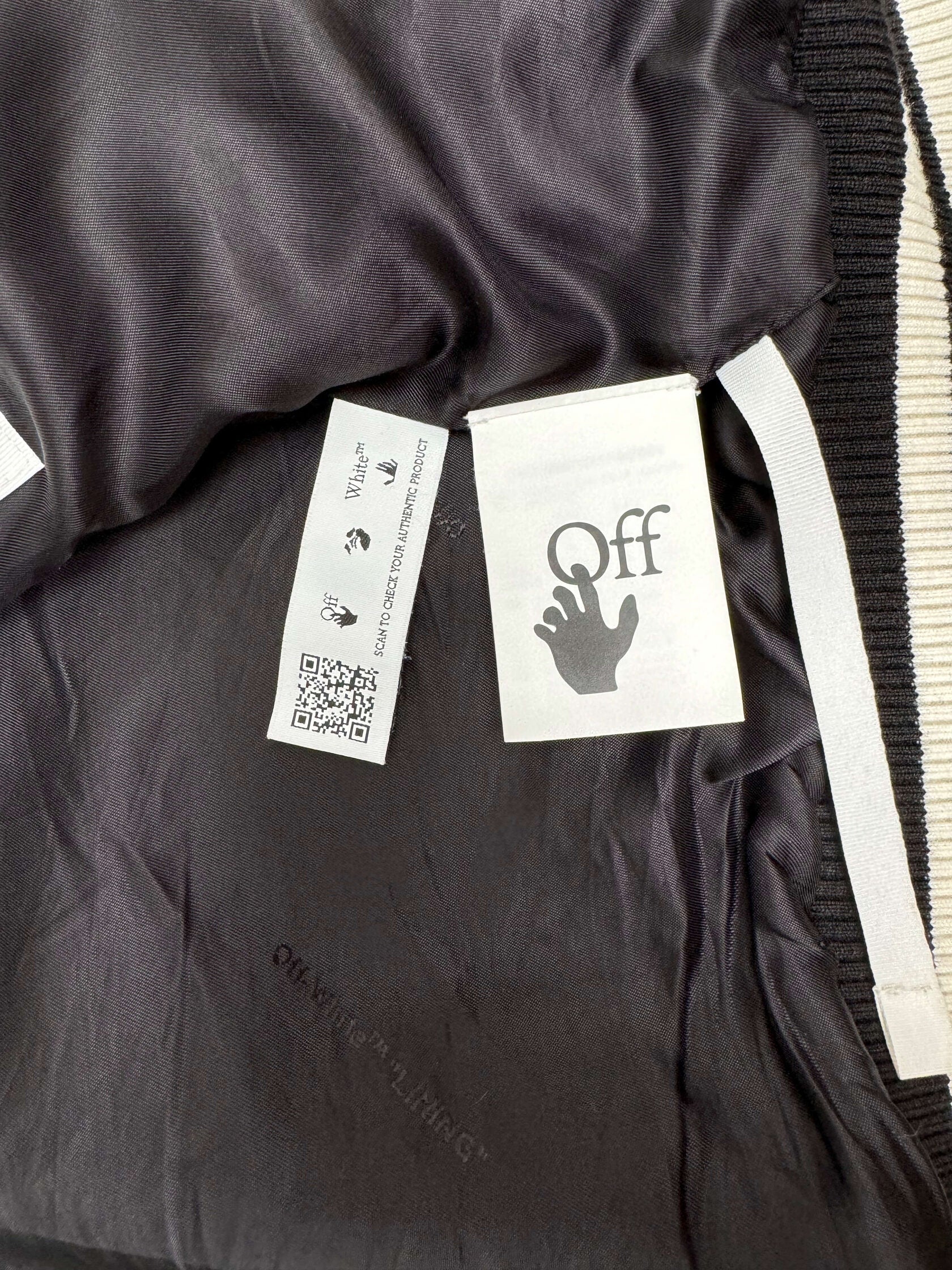 Off-White x Virgil Abloh Varsity Bomber Jacket - Black Off-White