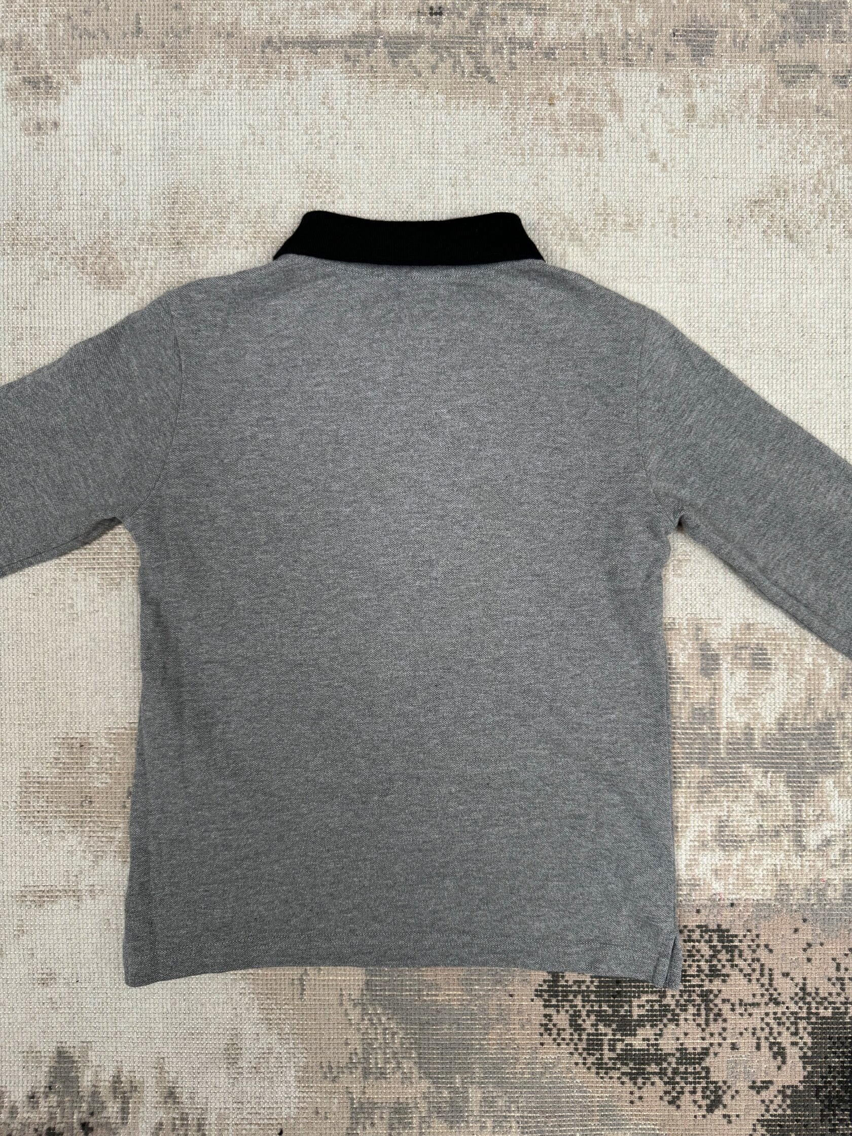 KIDS - Moncler Infant Patch Logo Polo - Grey Moncler