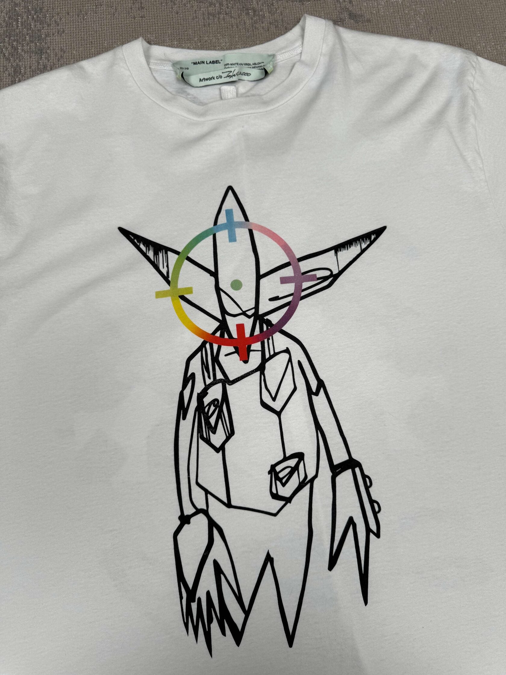Off-White x Futura Oversized Fit Alien T-shirt - White Off-White