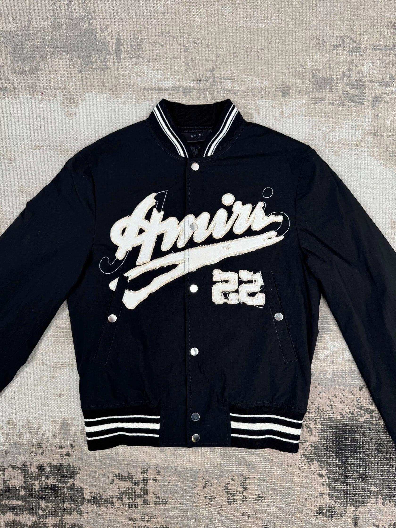Amiri Appliqué Logo Bomber Jacket - Black Amiri