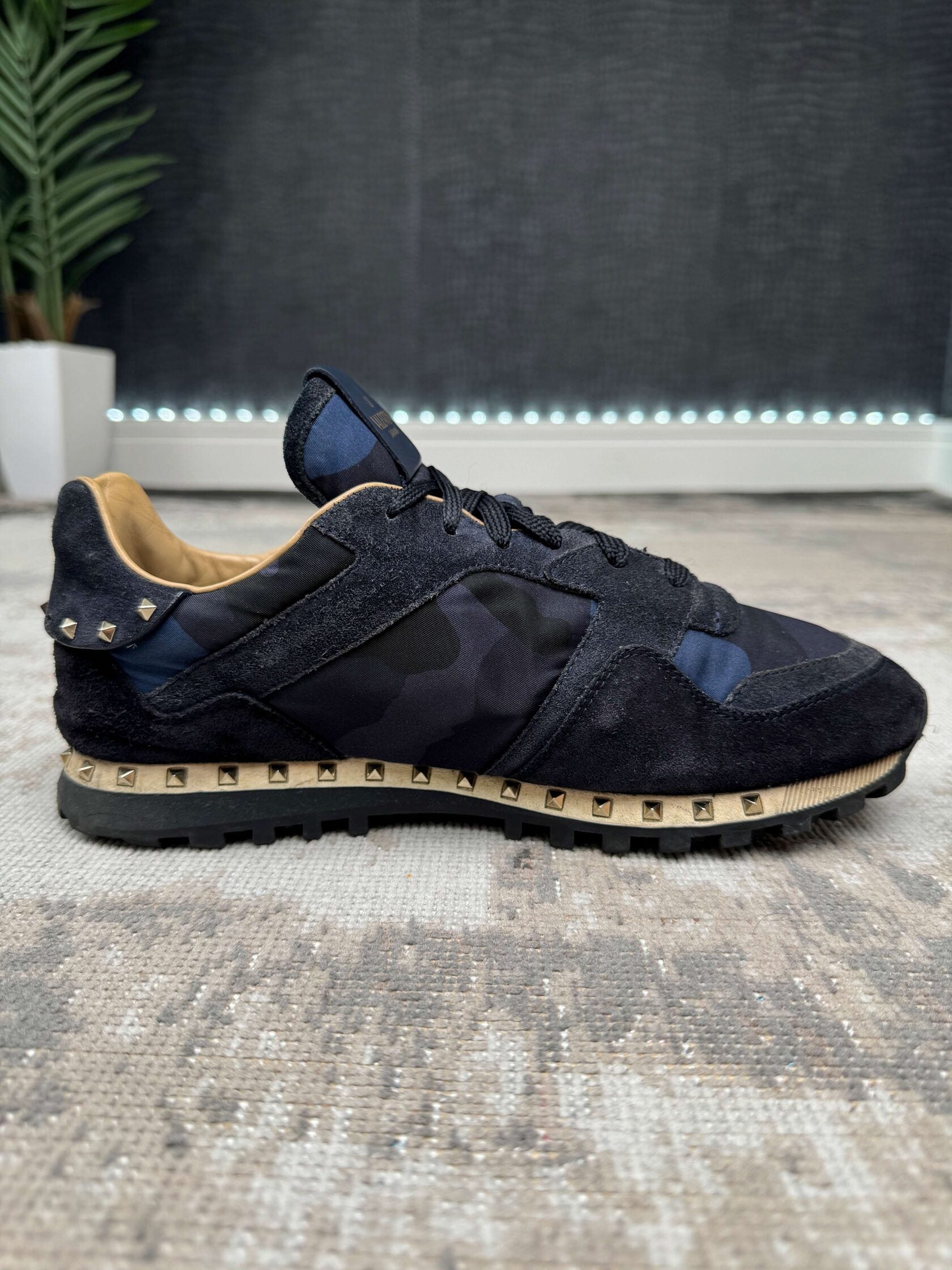 Valentino Rockstud Runner- Blue Valentino