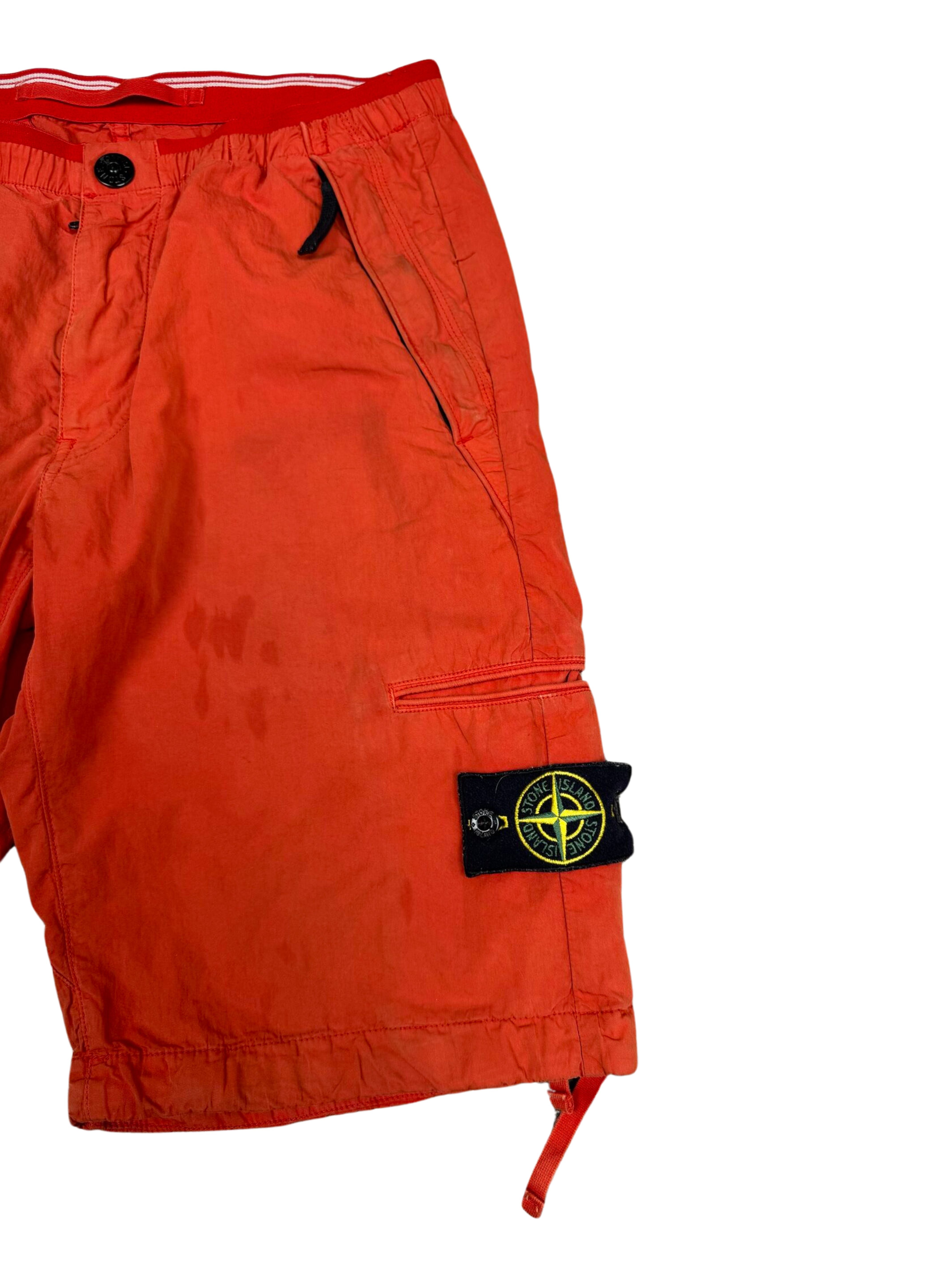 Stone Island Cargo Shorts - Orange Stone Island
