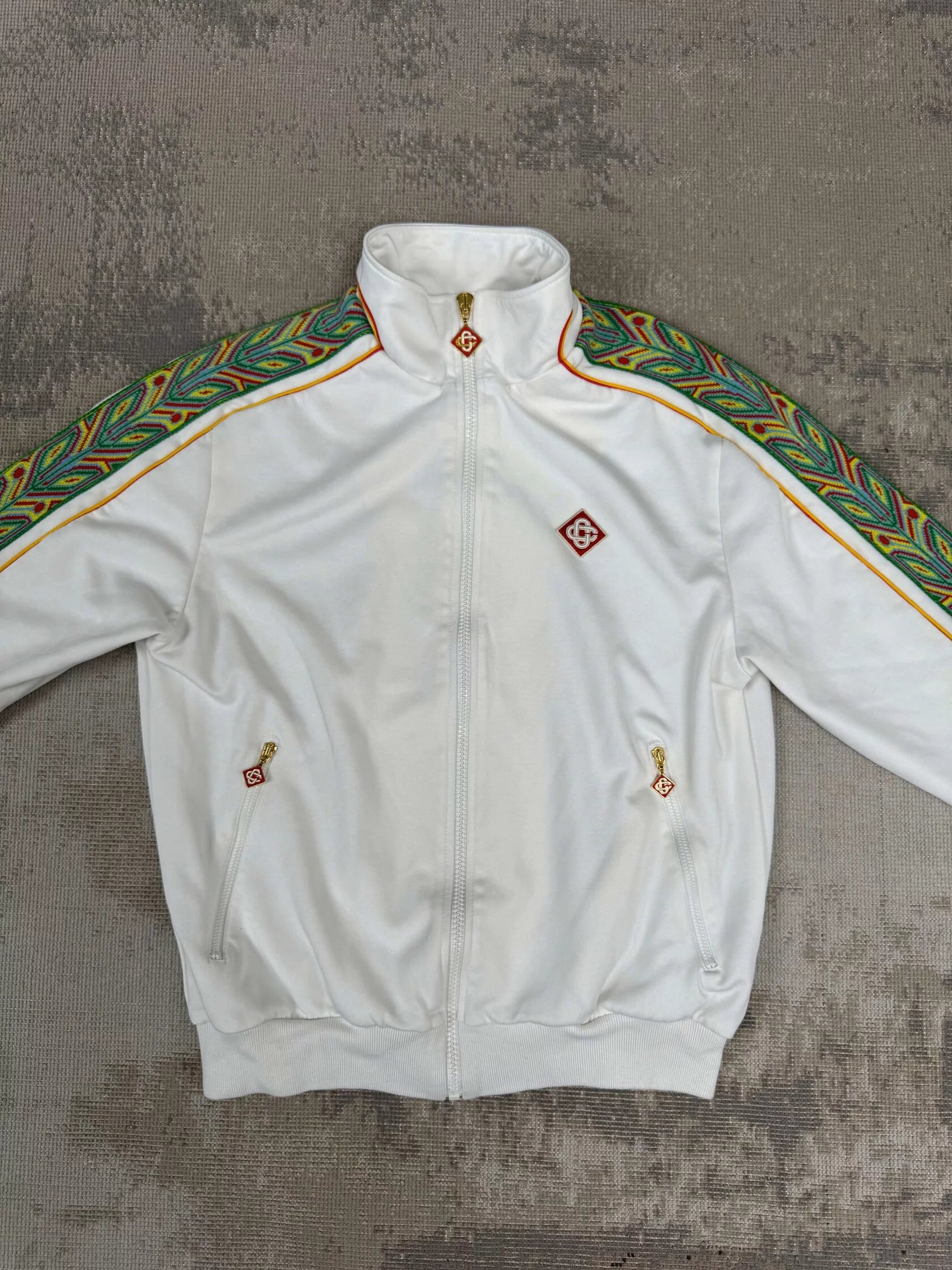 Casablanca Futuro Laurel Track Jacket - White Casablanca