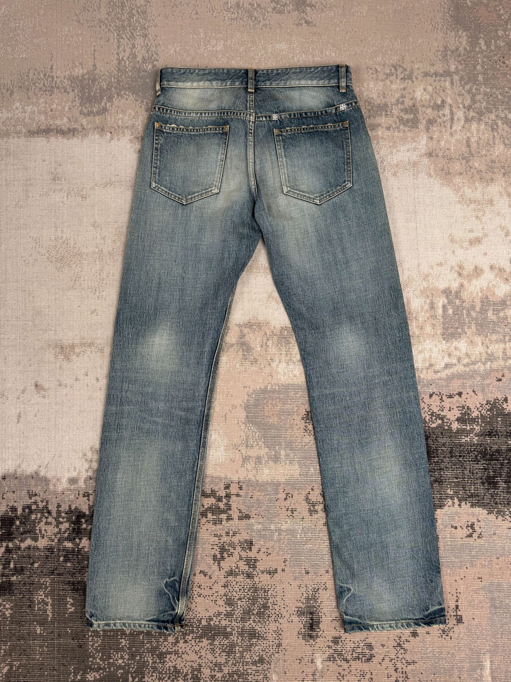 Givenchy Straight Legged Jeans - Washed Denim (Unused) Givenchy