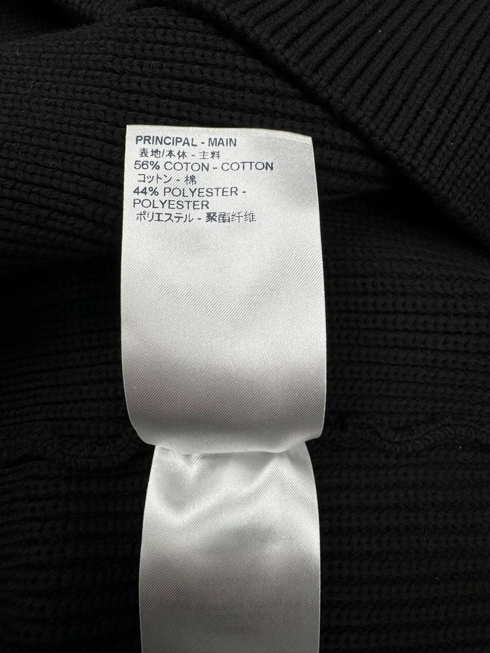 Louis Vuitton Rue Du Pont Neuf Waffle Knit Jumper - Black (Unused) Louis Vuitton