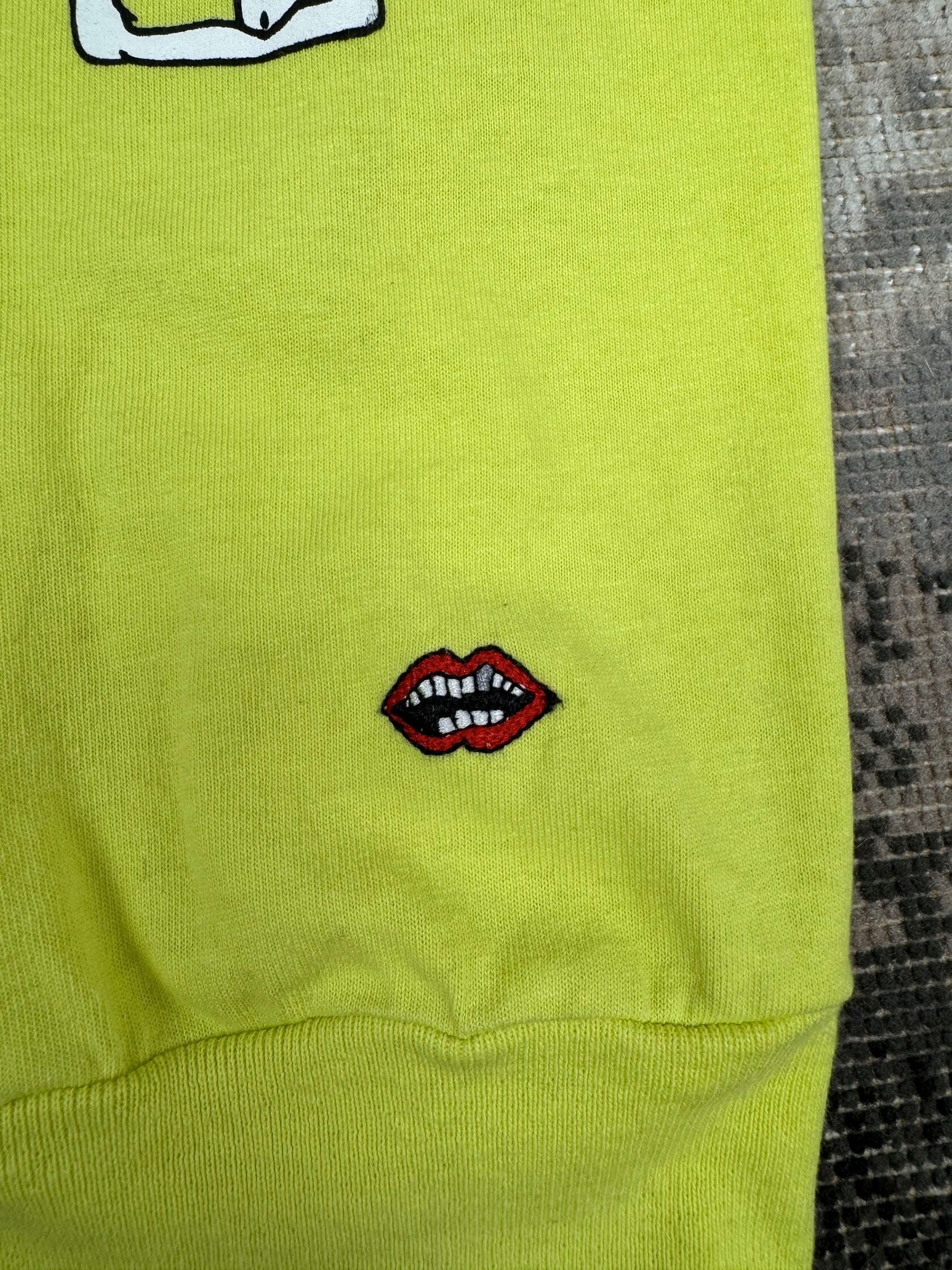 Chrome Hearts x Matty Boy Chain Long Sleeve T-Shirt - Lime Green Chrome Hearts