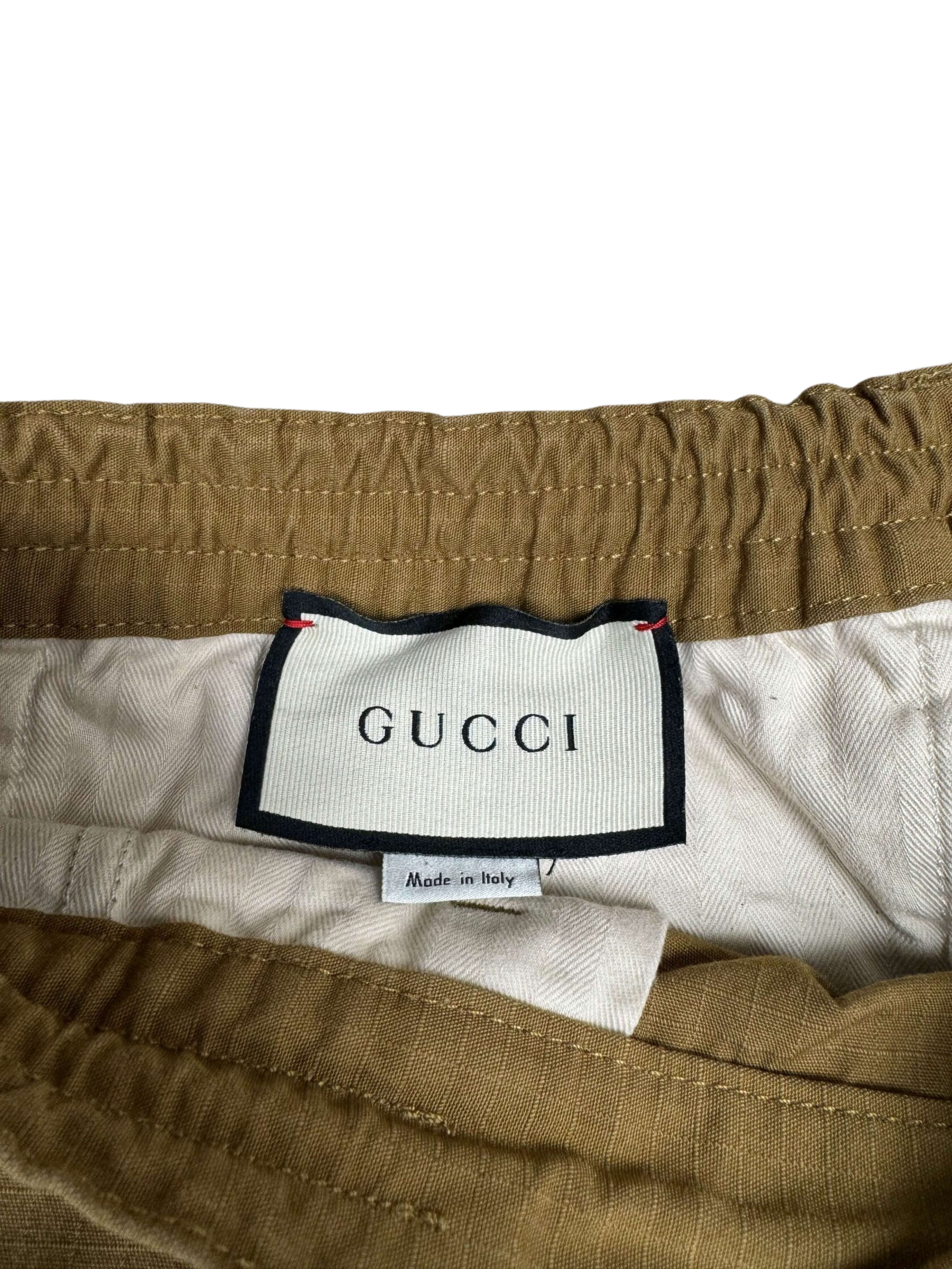 Gucci Stripe Logo Trousers - Neutral