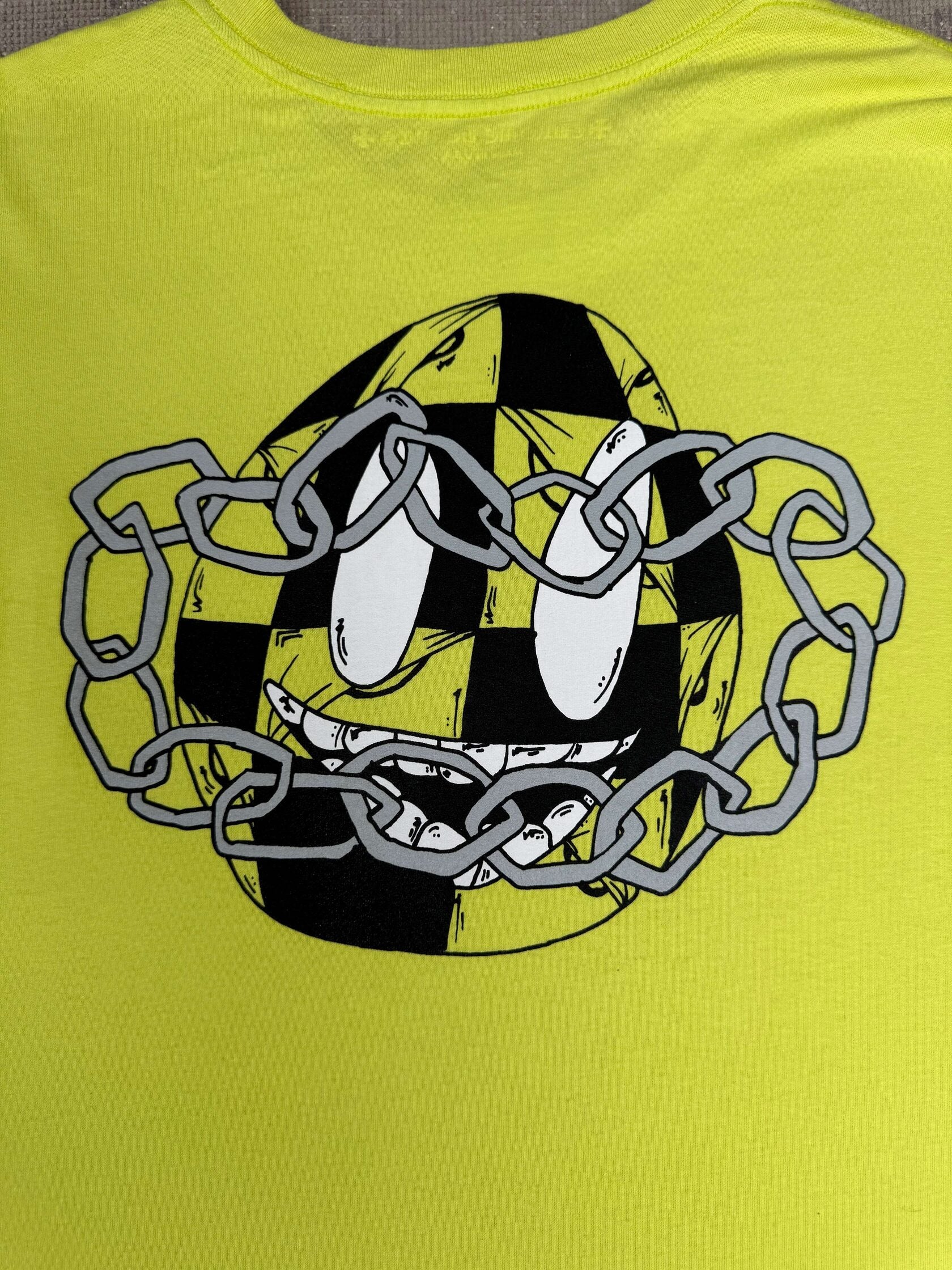 Chrome Hearts x Matty Boy Chain Long Sleeve T-Shirt - Lime Green Chrome Hearts
