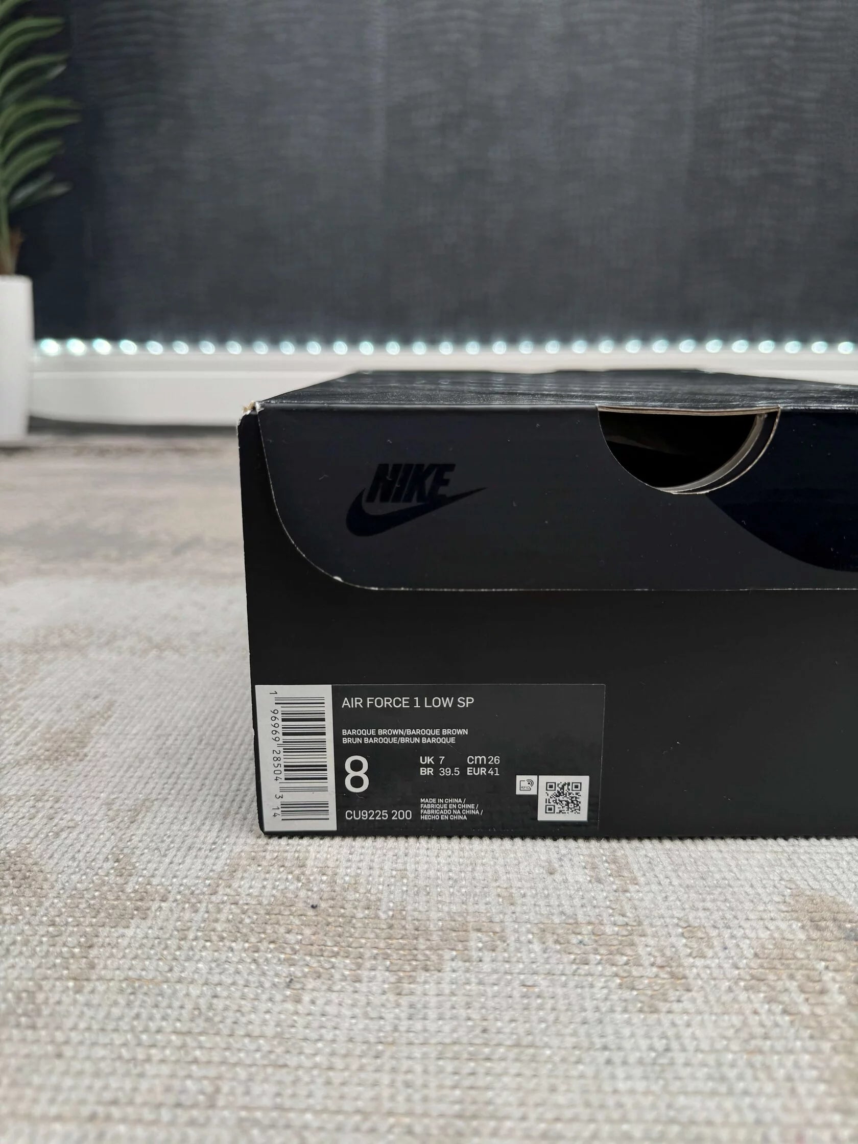 Nike Supreme x Air Force 1 Low 'Box Logo' - Brown (Unused) Nike
