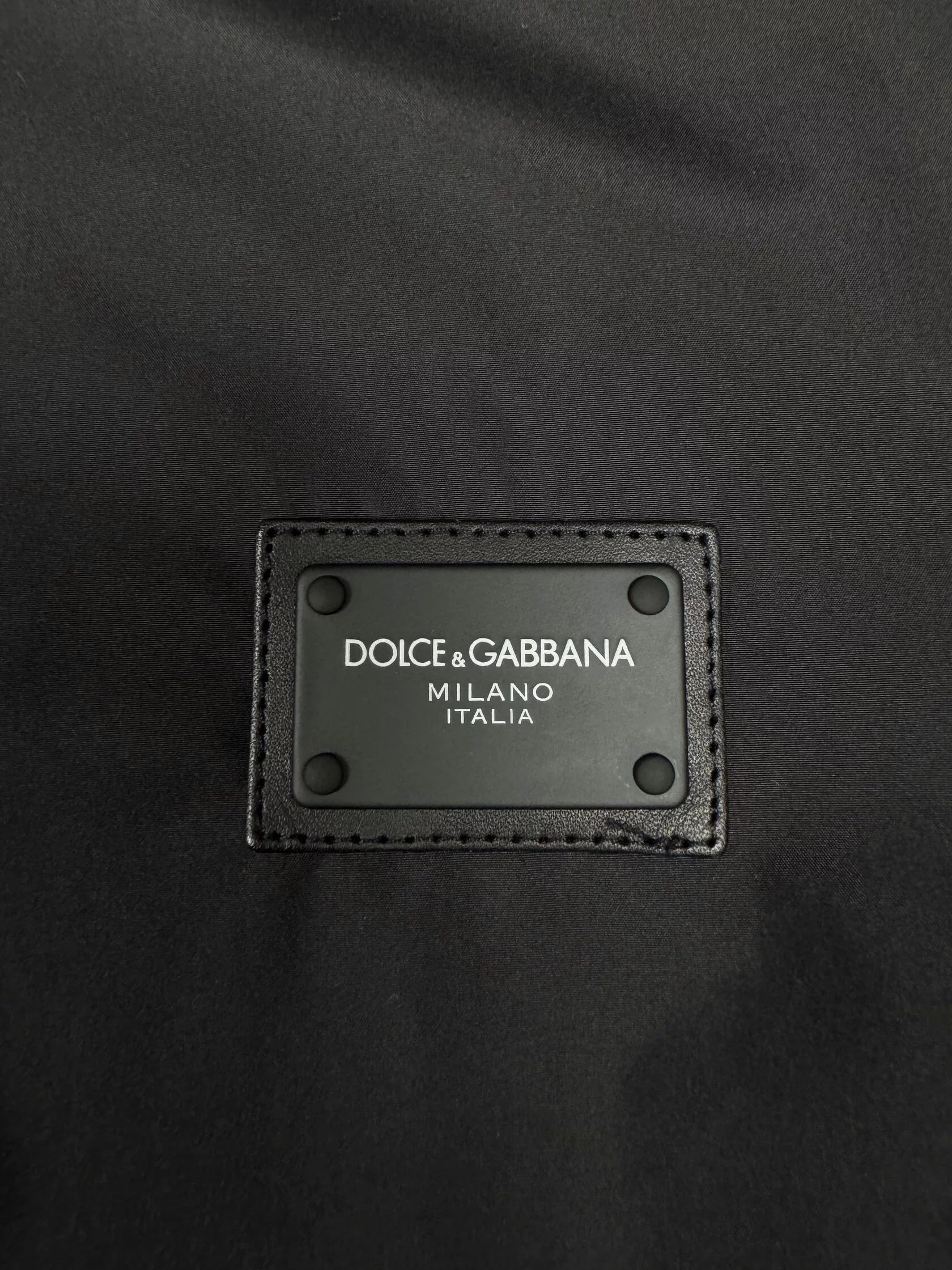 Dolce & Gabbana Plaque Rain Jacket - Black Dolce & Gabbana