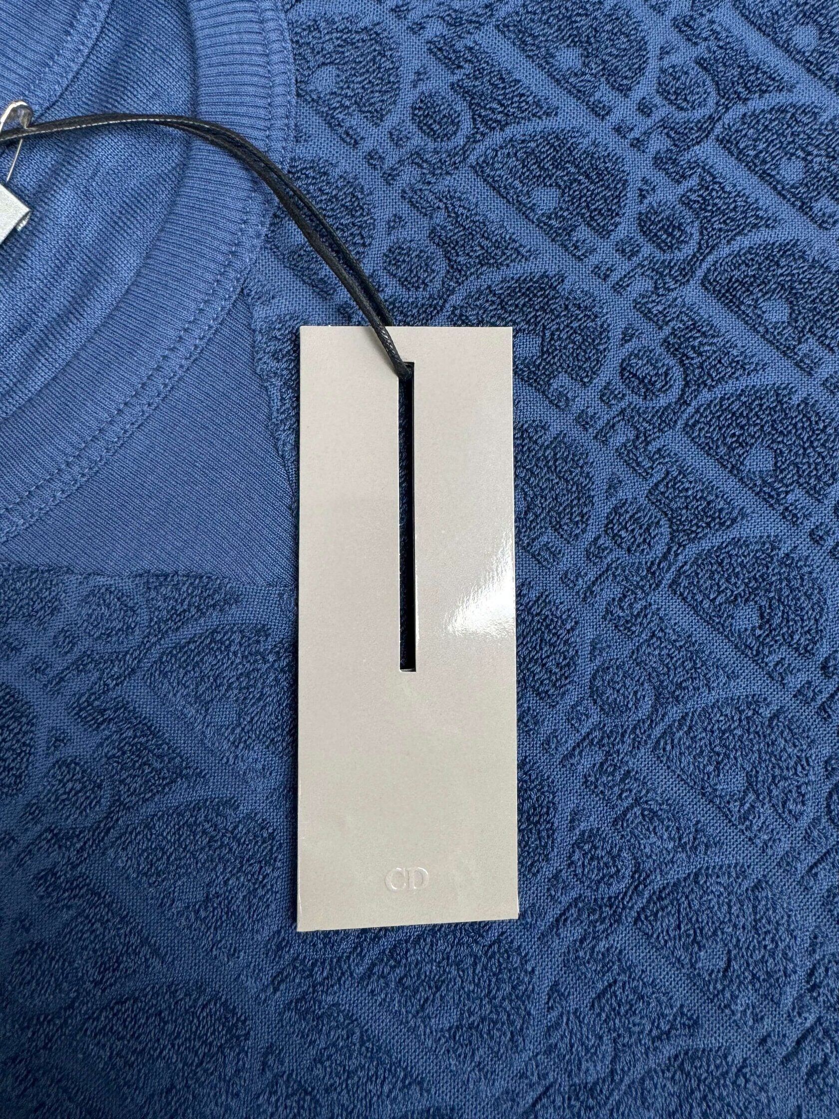 Dior Oblique Towel T-shirt - Blue (Unused) Dior