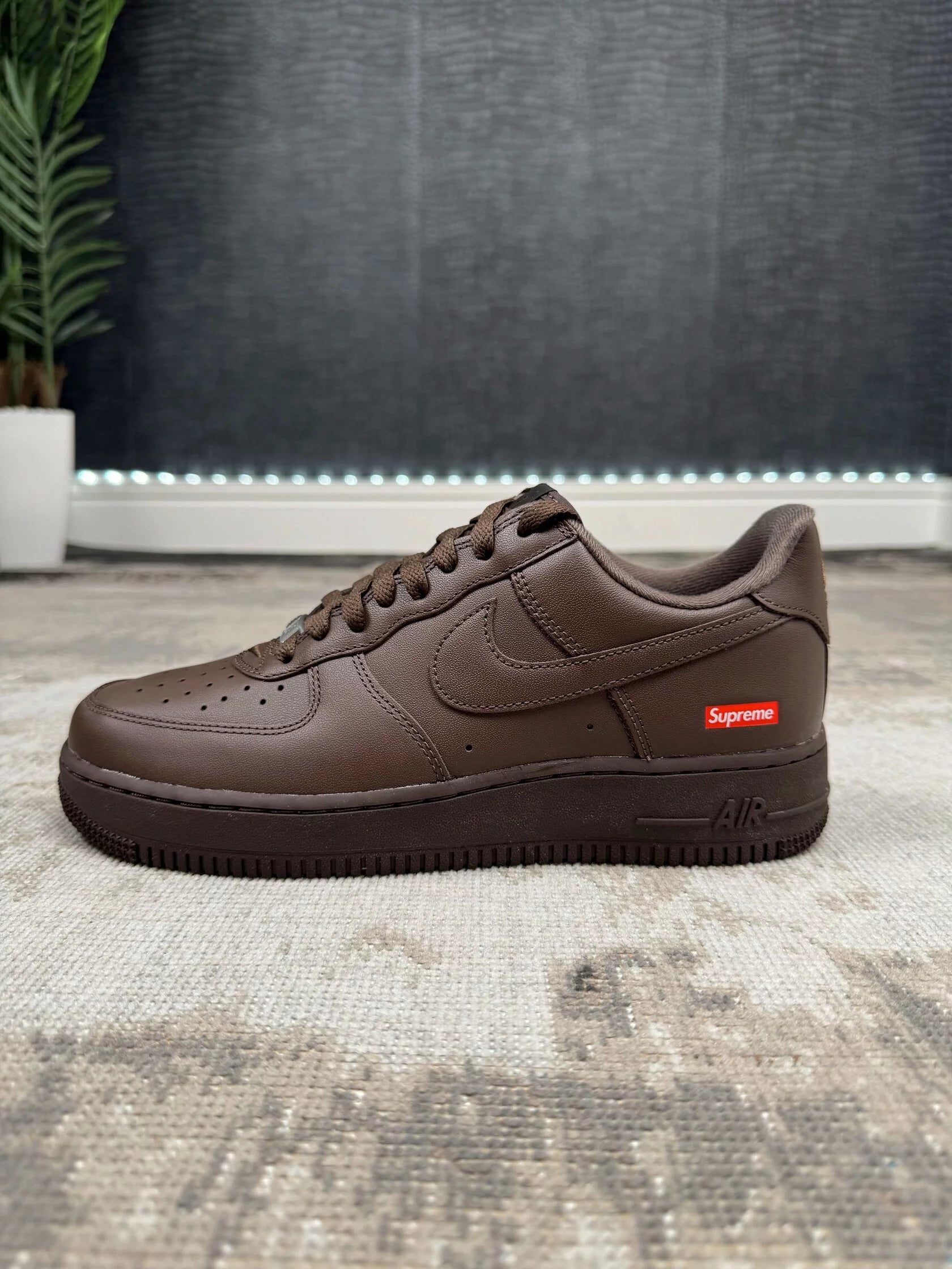 Nike Supreme x Air Force 1 Low 'Box Logo' - Brown (Unused) Nike