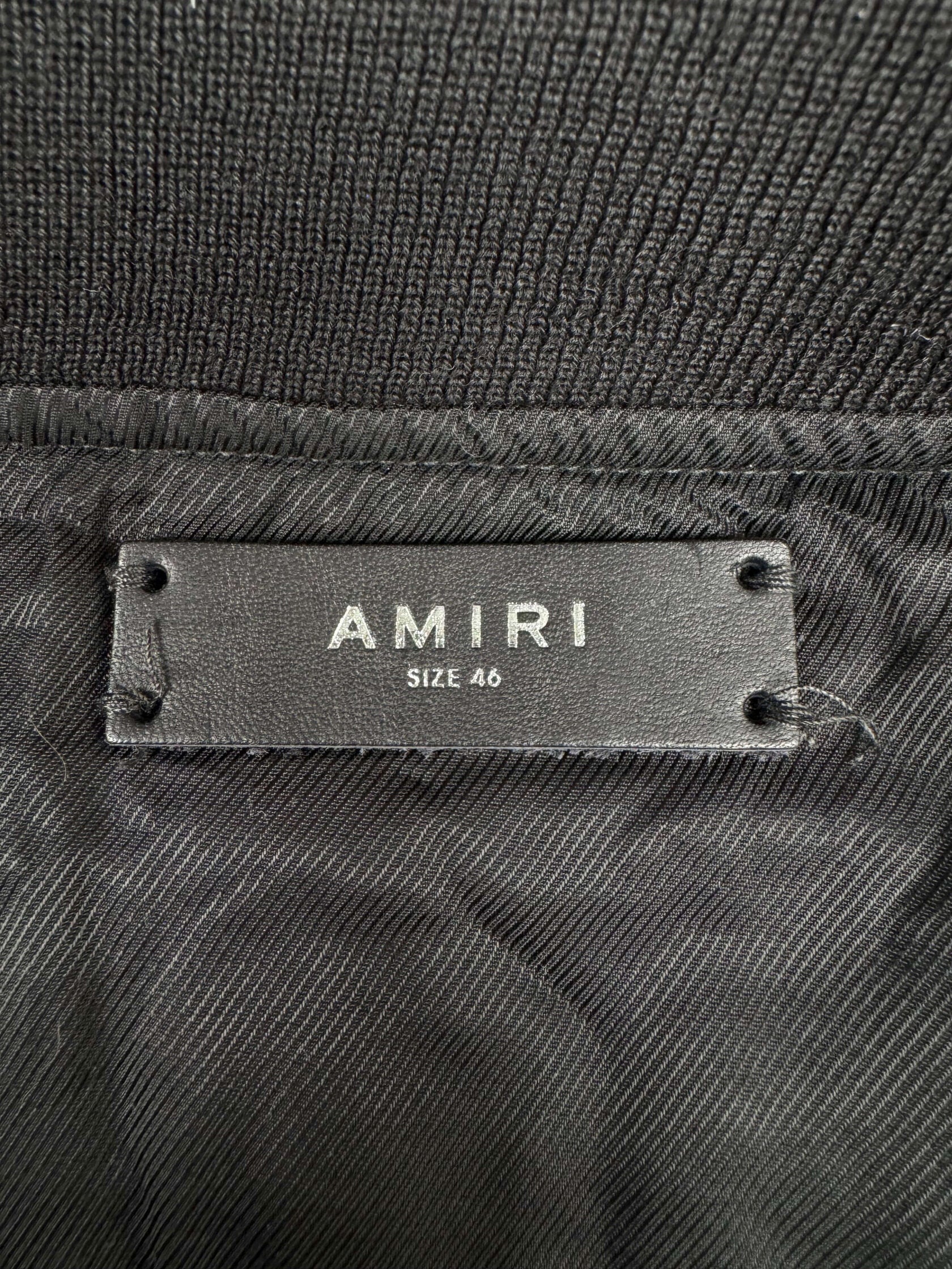 Amiri Appliqué Logo Bomber Jacket - Black Amiri