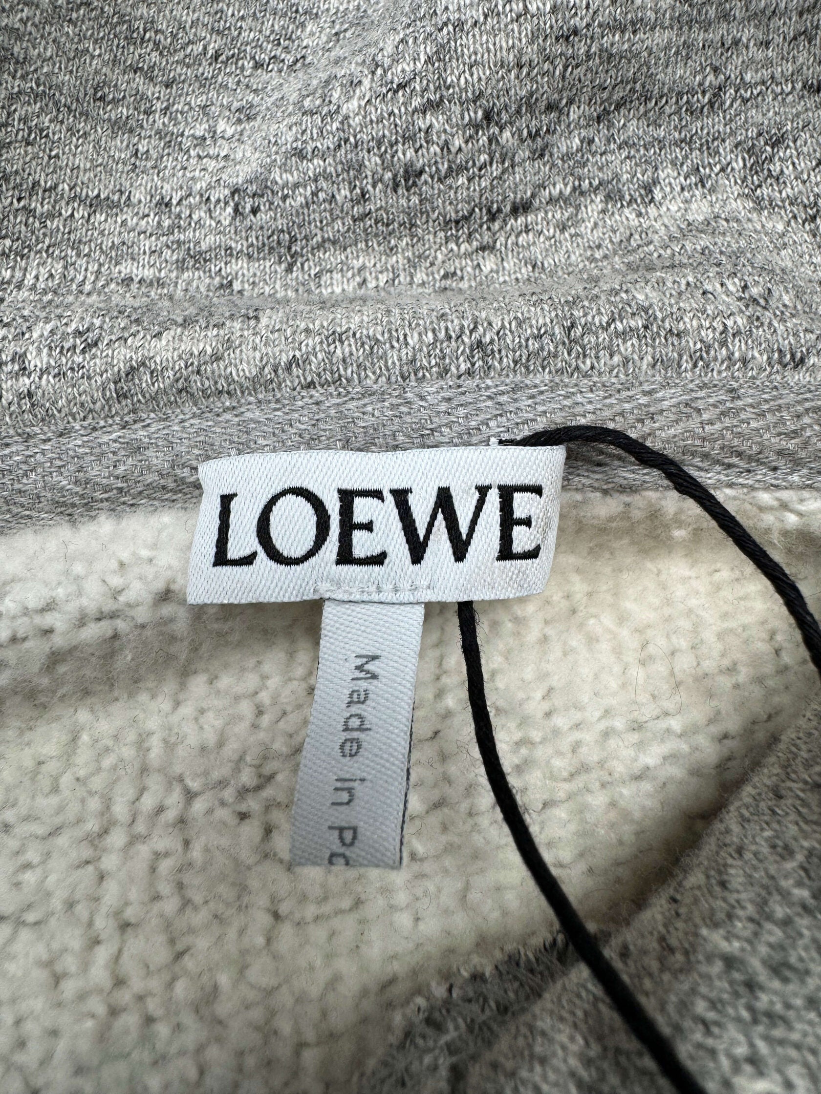 Loewe Logo-Printed Hoodie - Grey Loewe