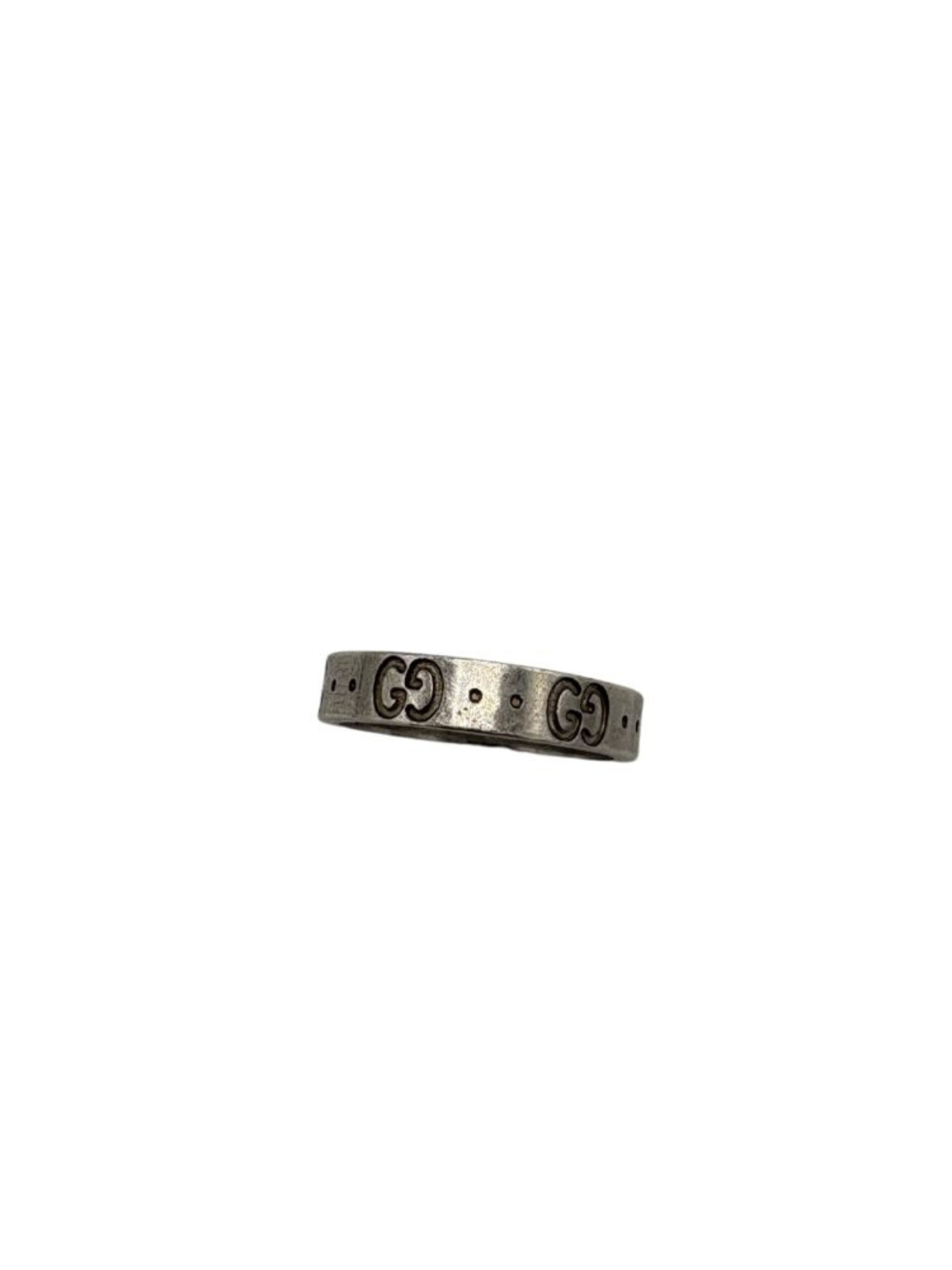 Gucci Icon Ring 18K White Gold (Au 750) Gucci