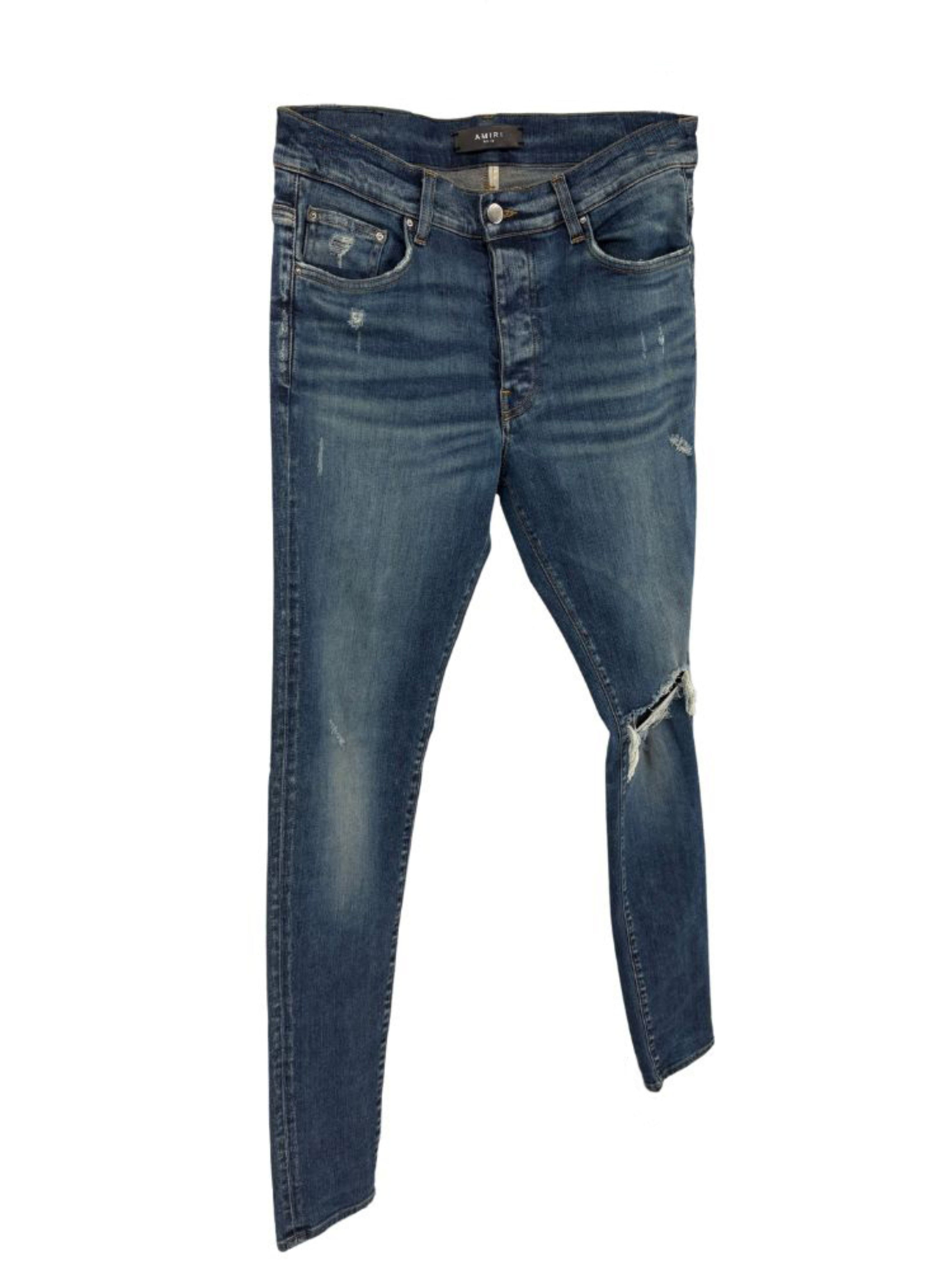 Amiri Distressed Jeans - Denim Blue Amiri