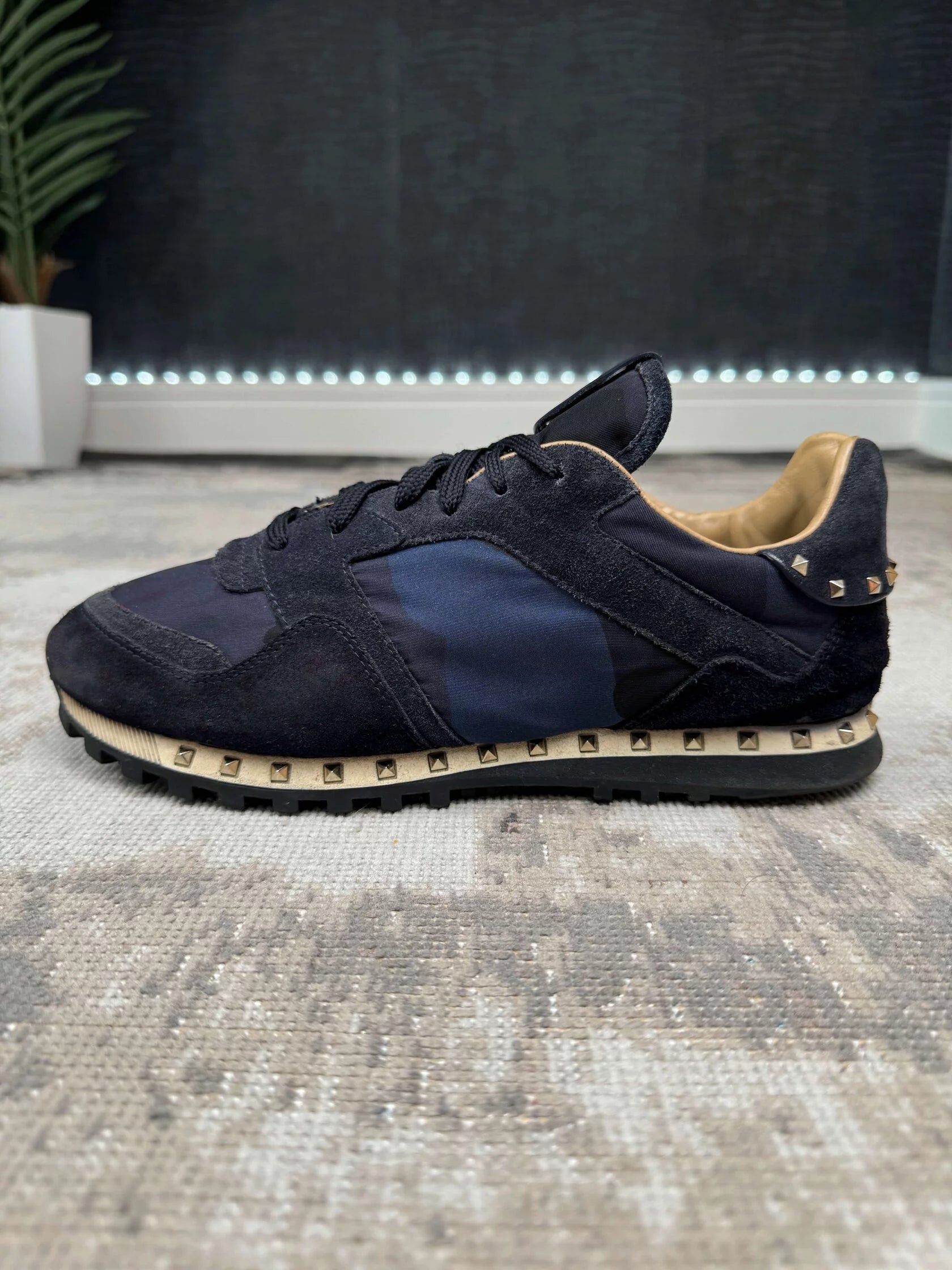 Valentino Rockstud Runner- Blue Valentino